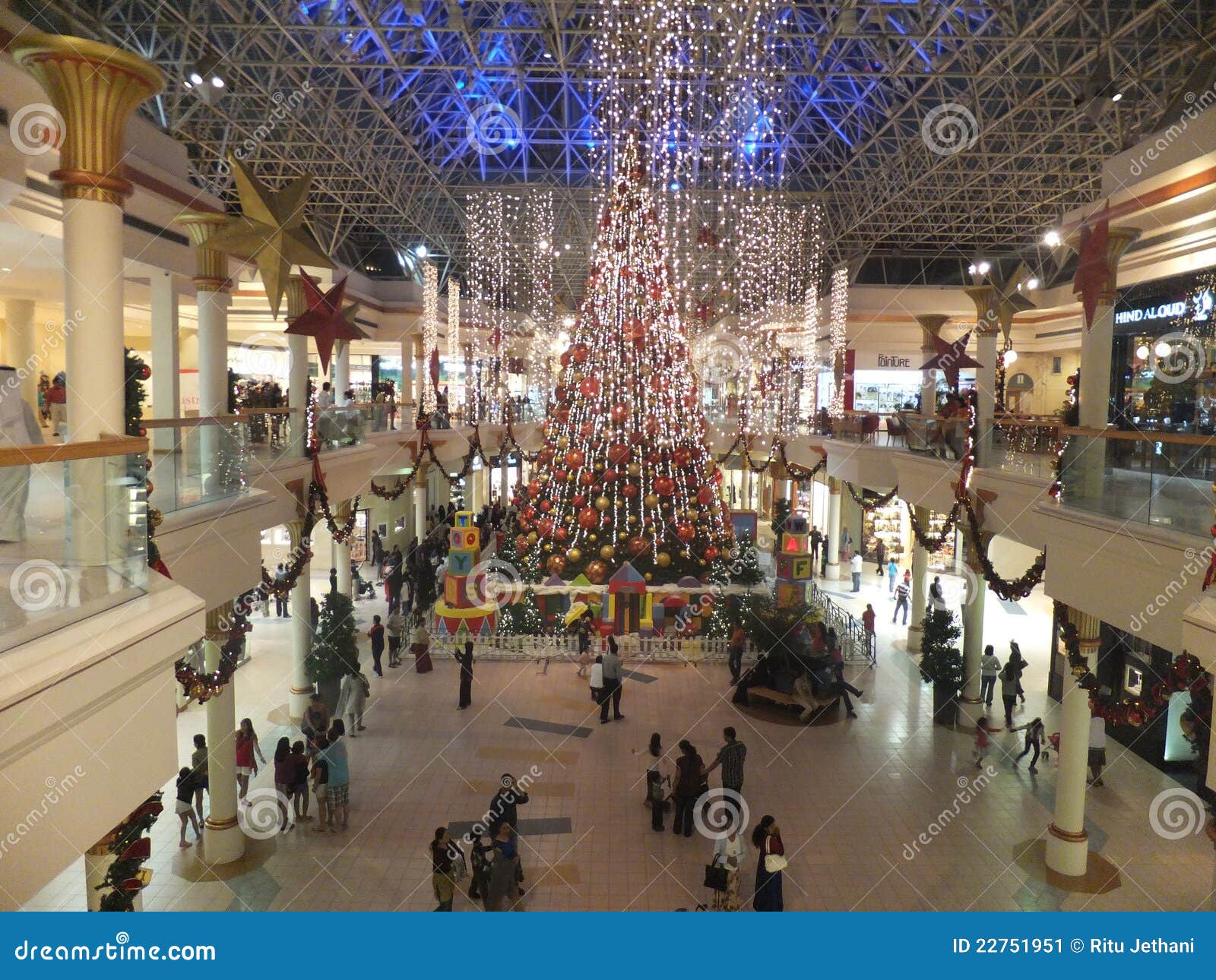  Christmas  Decorations  At Wafi Mall In Dubai  Editorial 