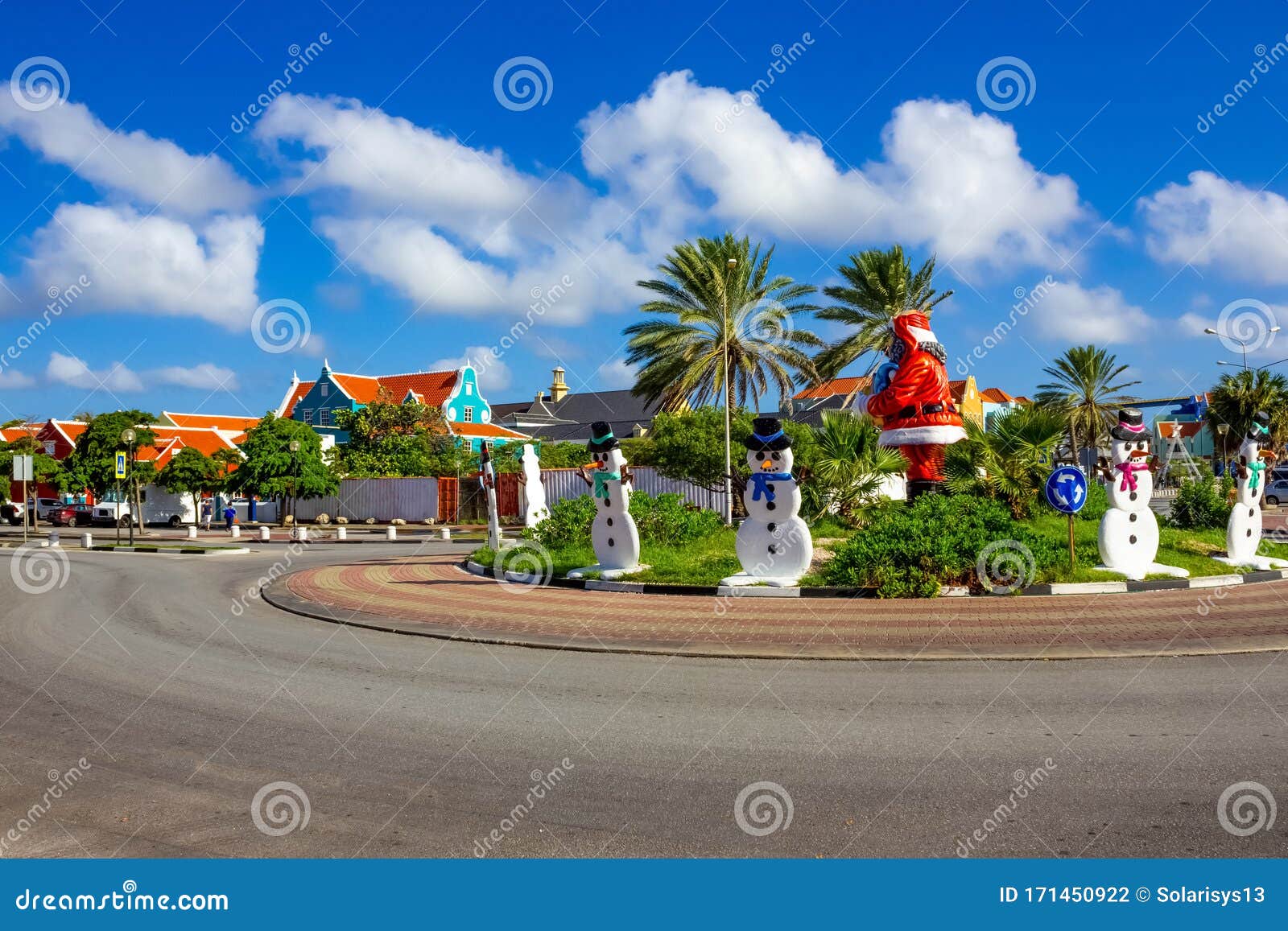 Christmas Decorations in Willemstad View Around the Caribbean Island  Curacao Stock Photo - Image of heritage, island: 171450922