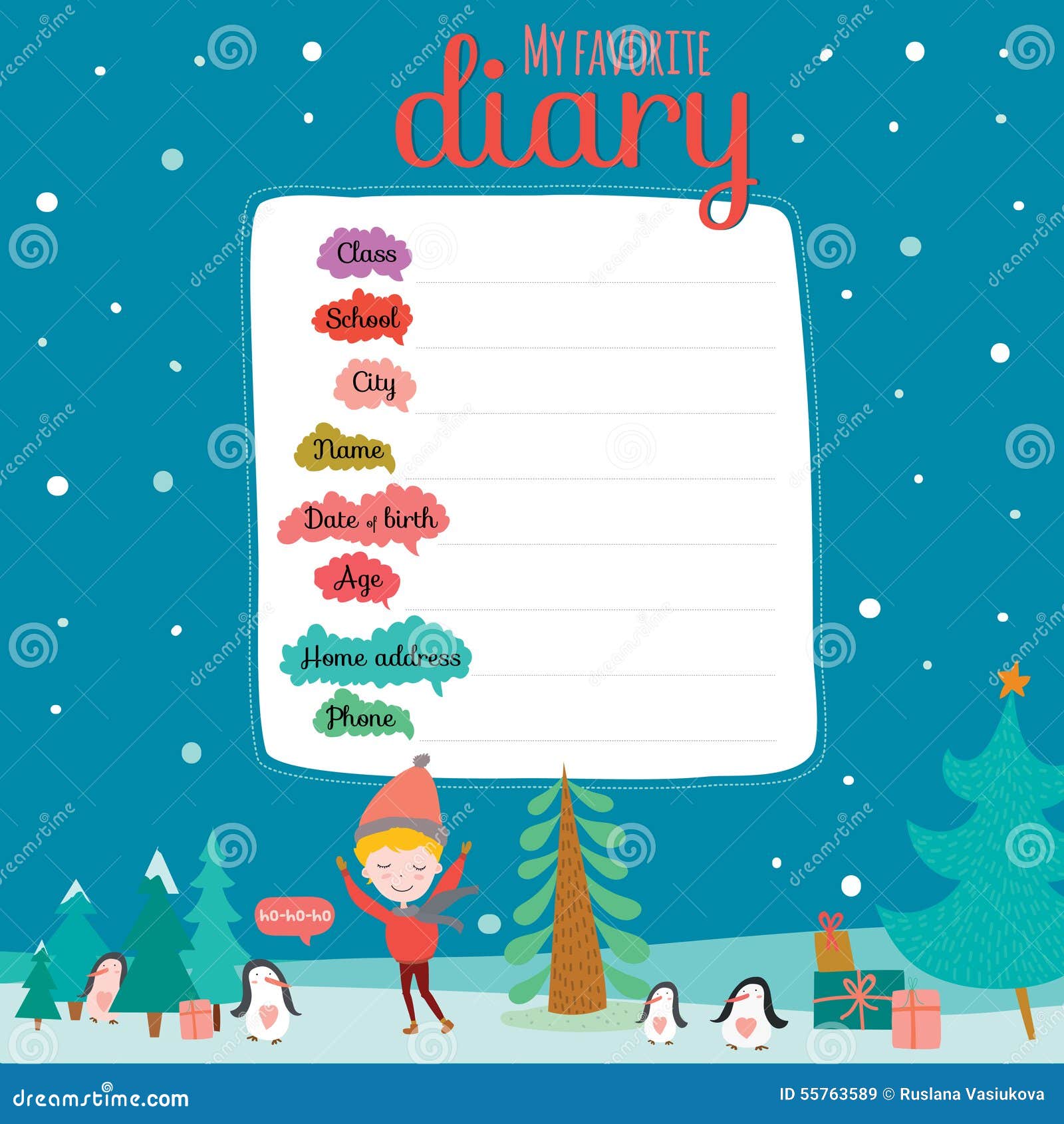 christmas  for notebook, diary, organizers