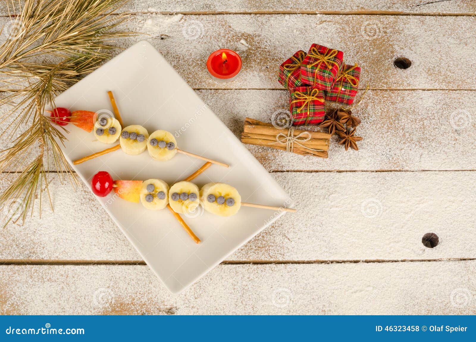 Christmas dessert for kids stock photo. Image of sliced - 46323458
