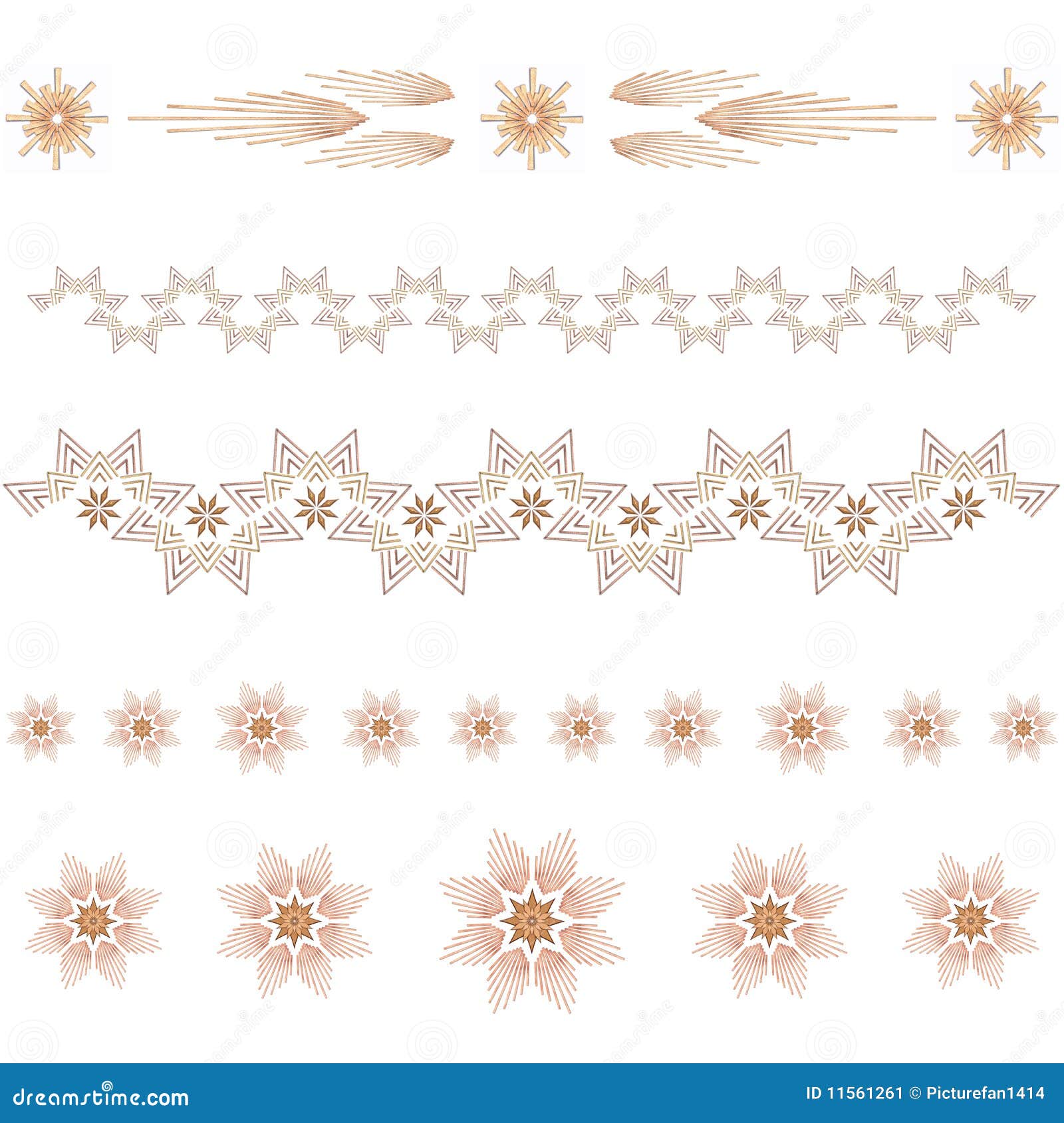 Christmas Dividers stock illustration. Illustration of ornamental