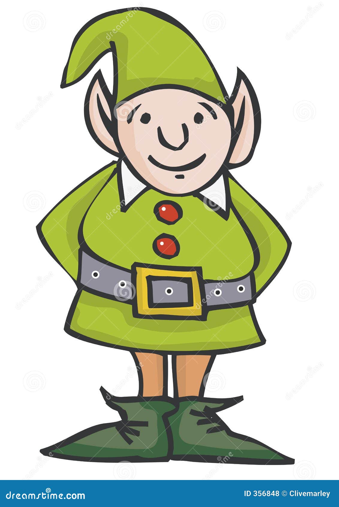 Christmas Elf stock vector. Illustration of illustrations - 356848