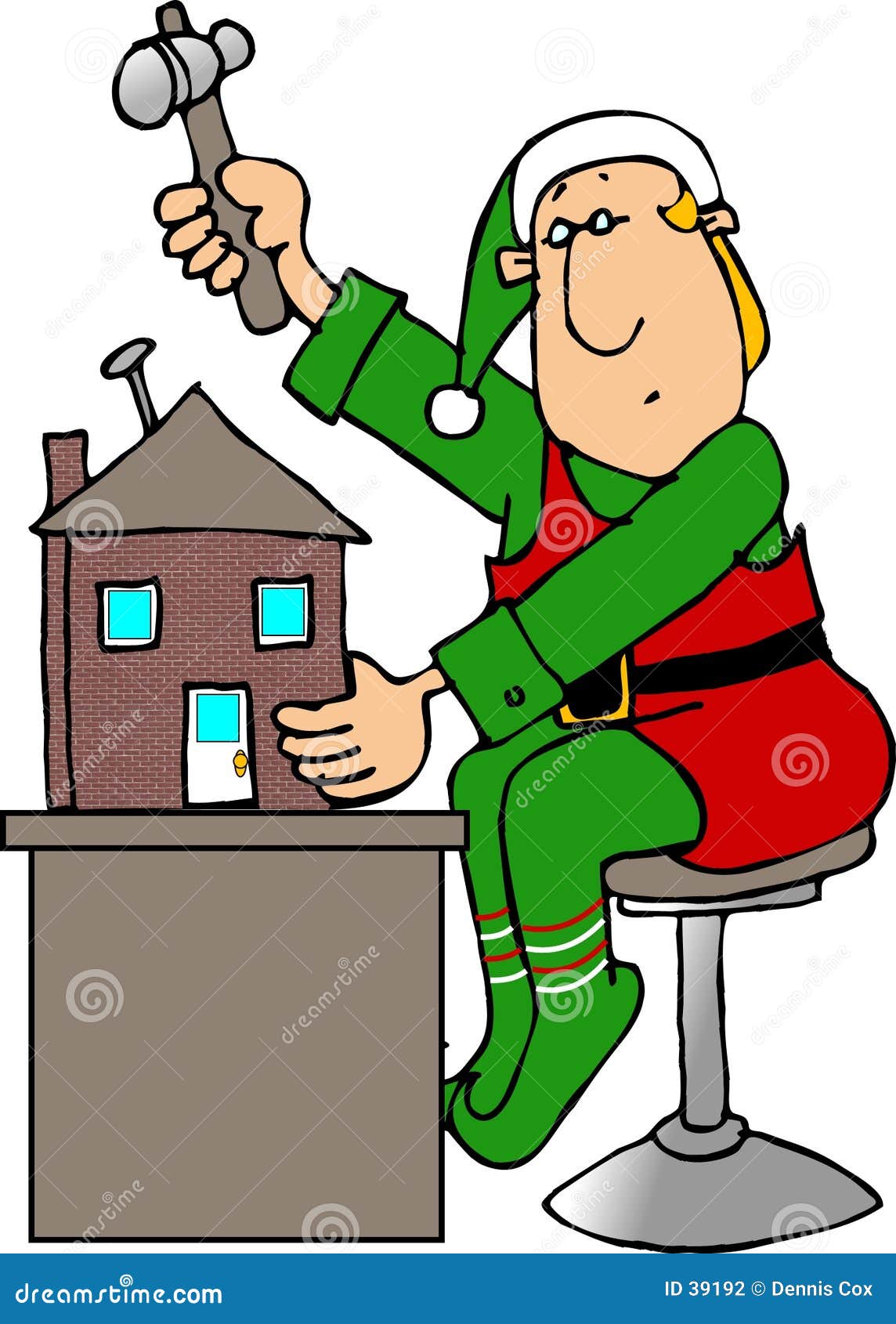 Doll House Cartoon House Clip Art Illustartion Vector Isolated