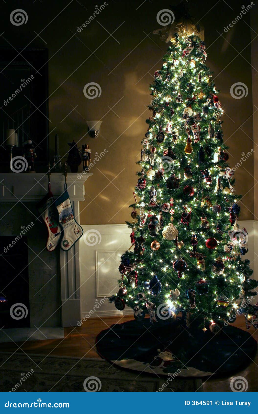 Christmas Eve stock image. Image of decoration, mantle - 364591