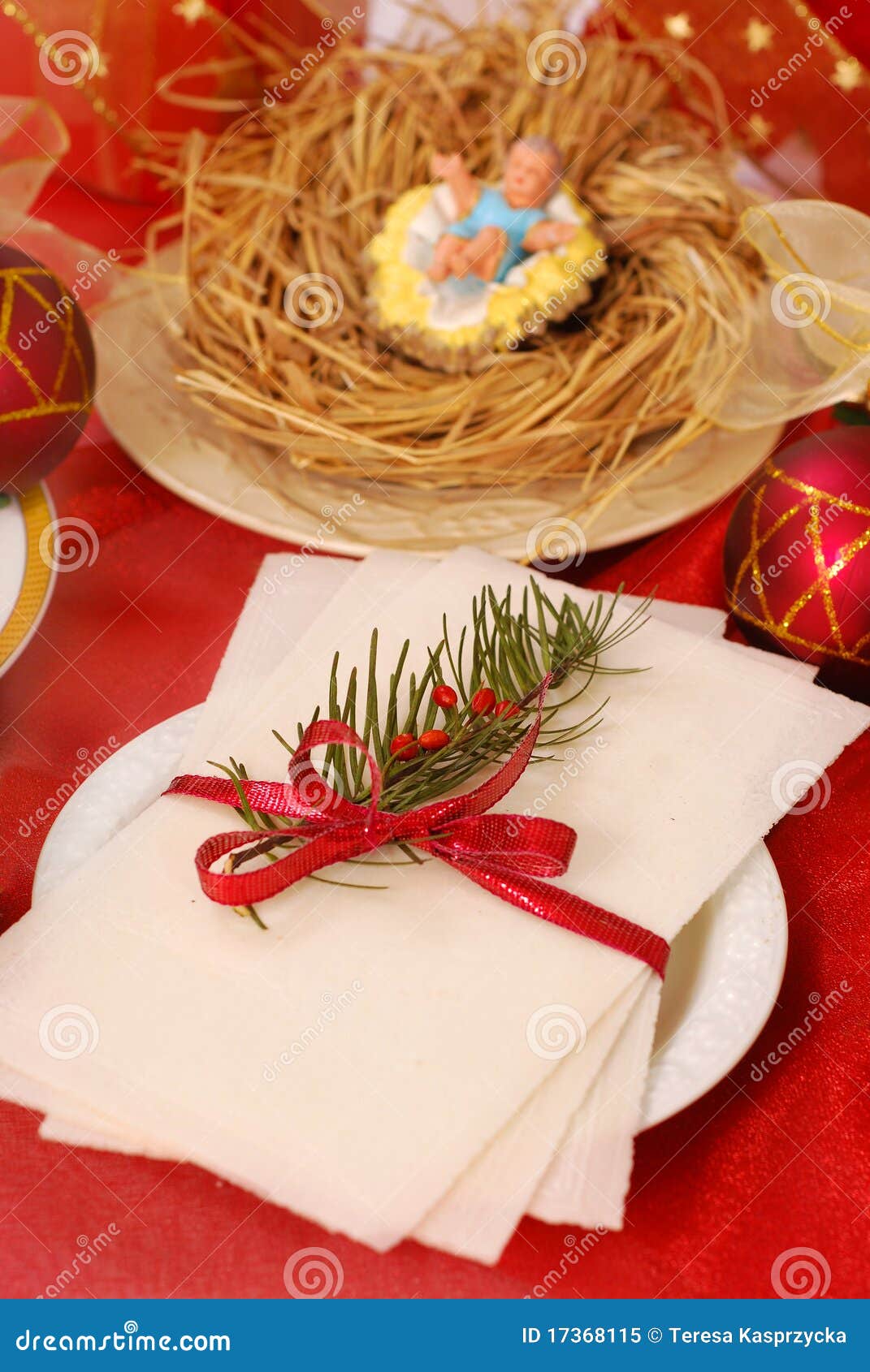 Christmas eve wafer stock image. Image of poland 