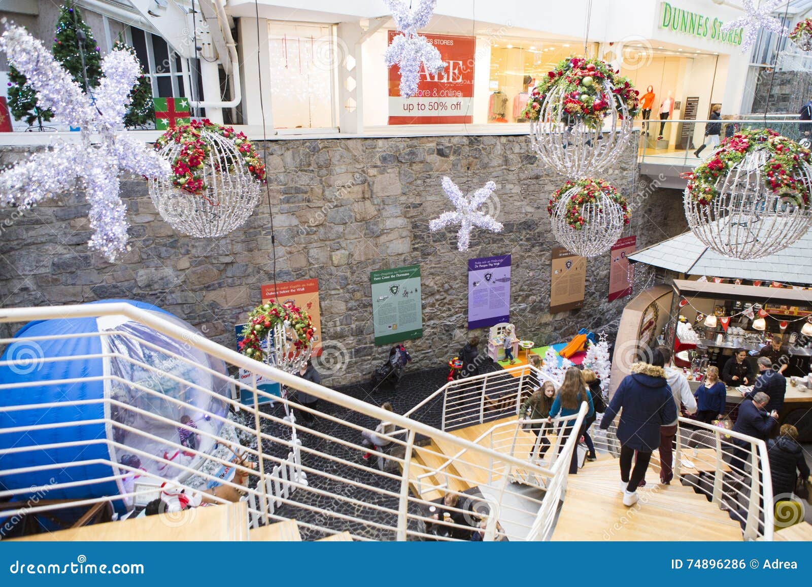 Christmas Fair in Eyre Square Centre Editorial Photo Image of fair, christmas 74896286