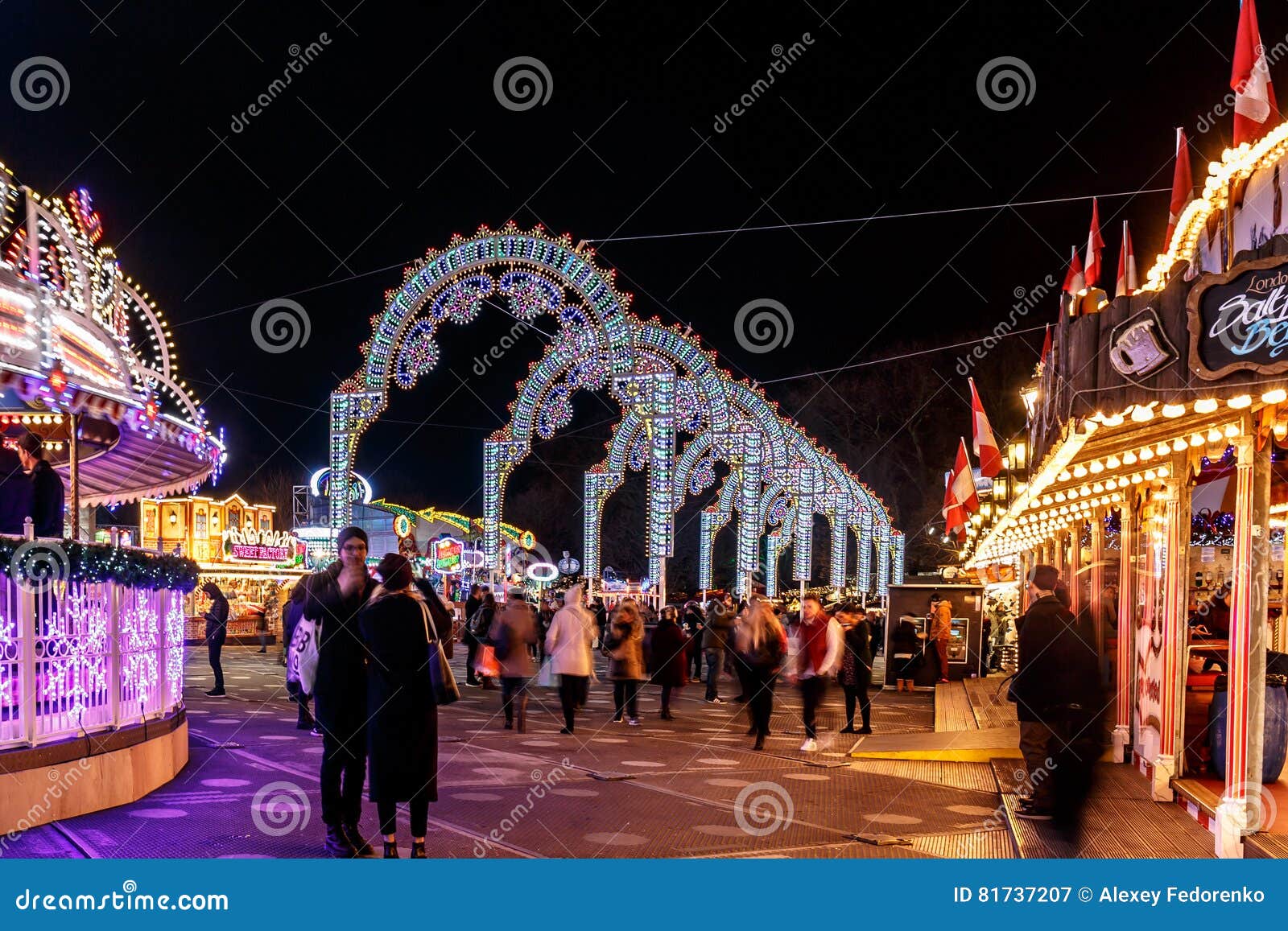Christmas Fair in Hyde Park in 2016 Editorial Photography Image of