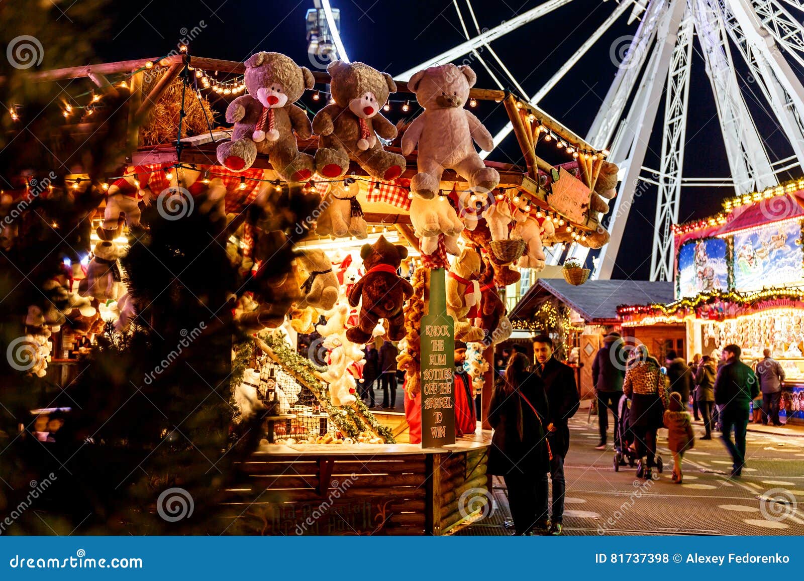 Christmas Fair in Hyde Park in 2016 Editorial Stock Photo Image of