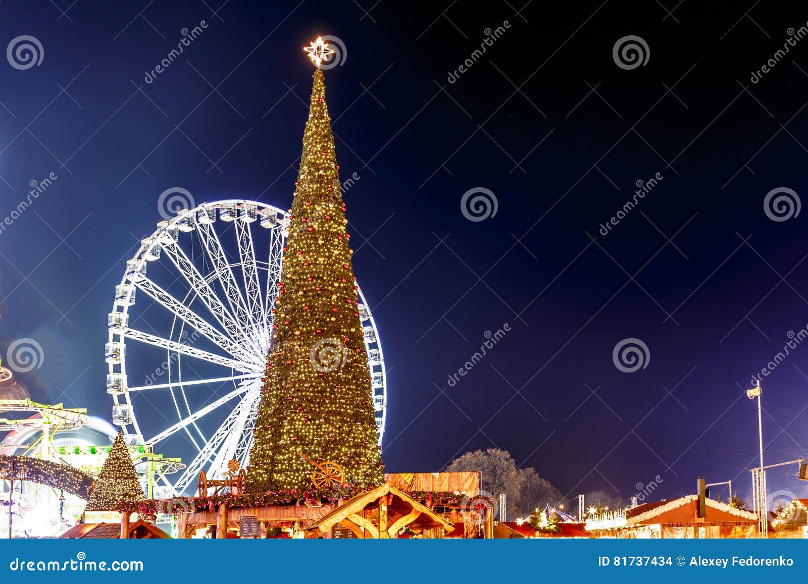 Christmas Fair in Hyde Park in 2016 Editorial Stock Image Image of