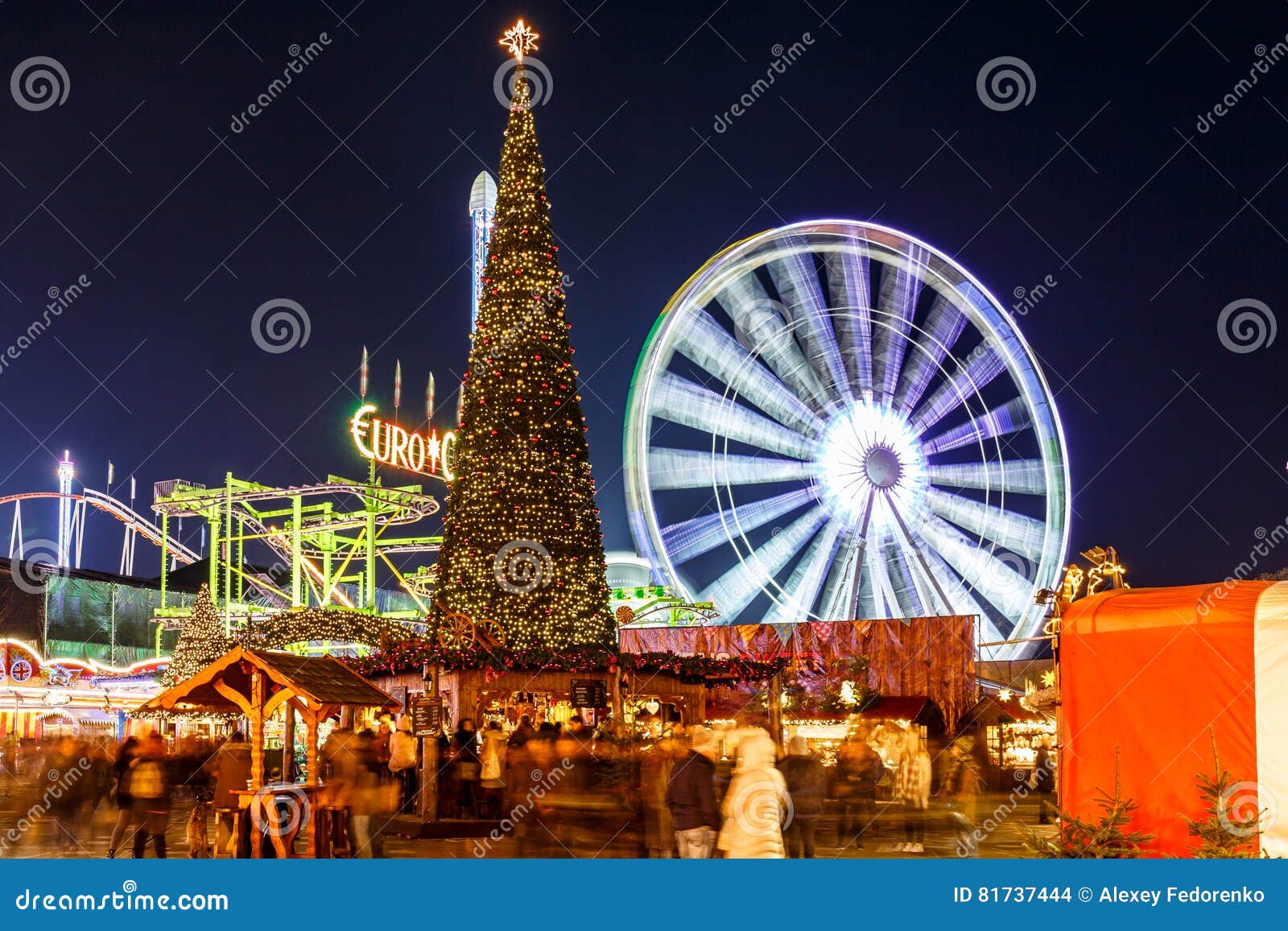 Christmas Fair in Hyde Park in 2016 Editorial Stock Image Image of