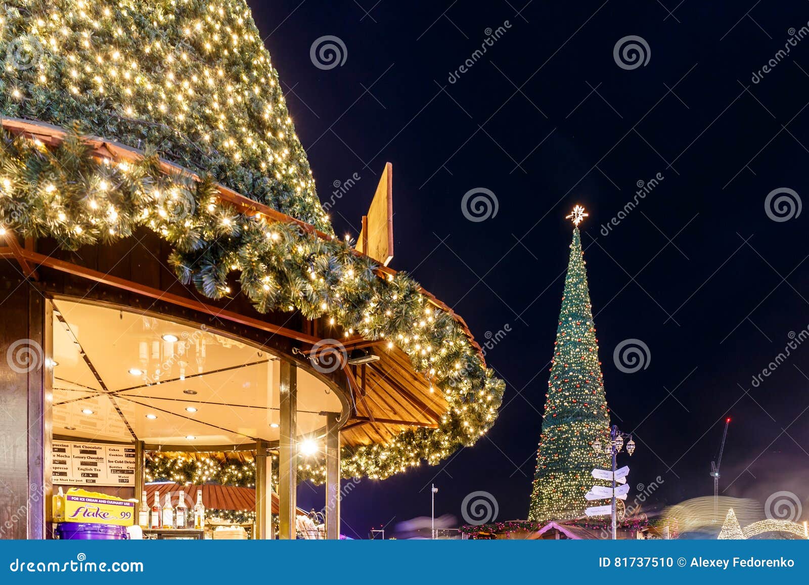 Christmas Fair in Hyde Park in 2016 Editorial Image Image of