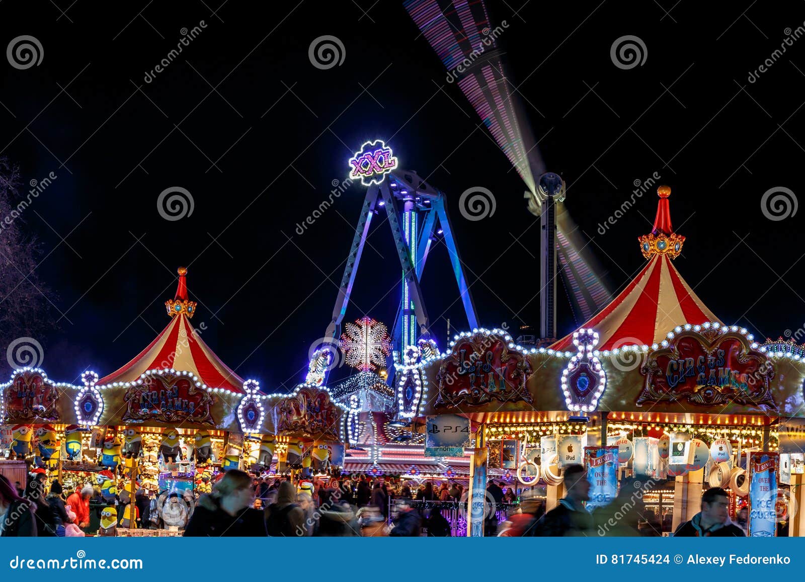 Christmas Fair in Hyde Park in 2016 Editorial Stock Image Image of