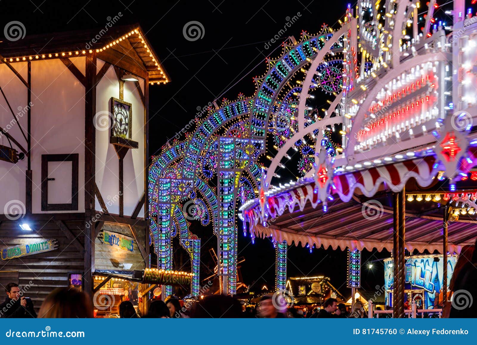 Christmas Fair in Hyde Park in 2016 Editorial Image Image of