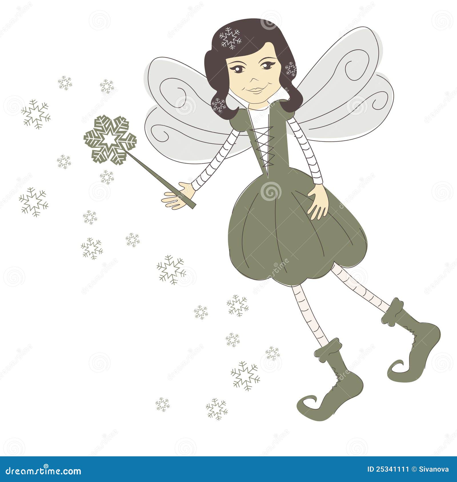 Download Christmas fairy stock vector. Illustration of color ...