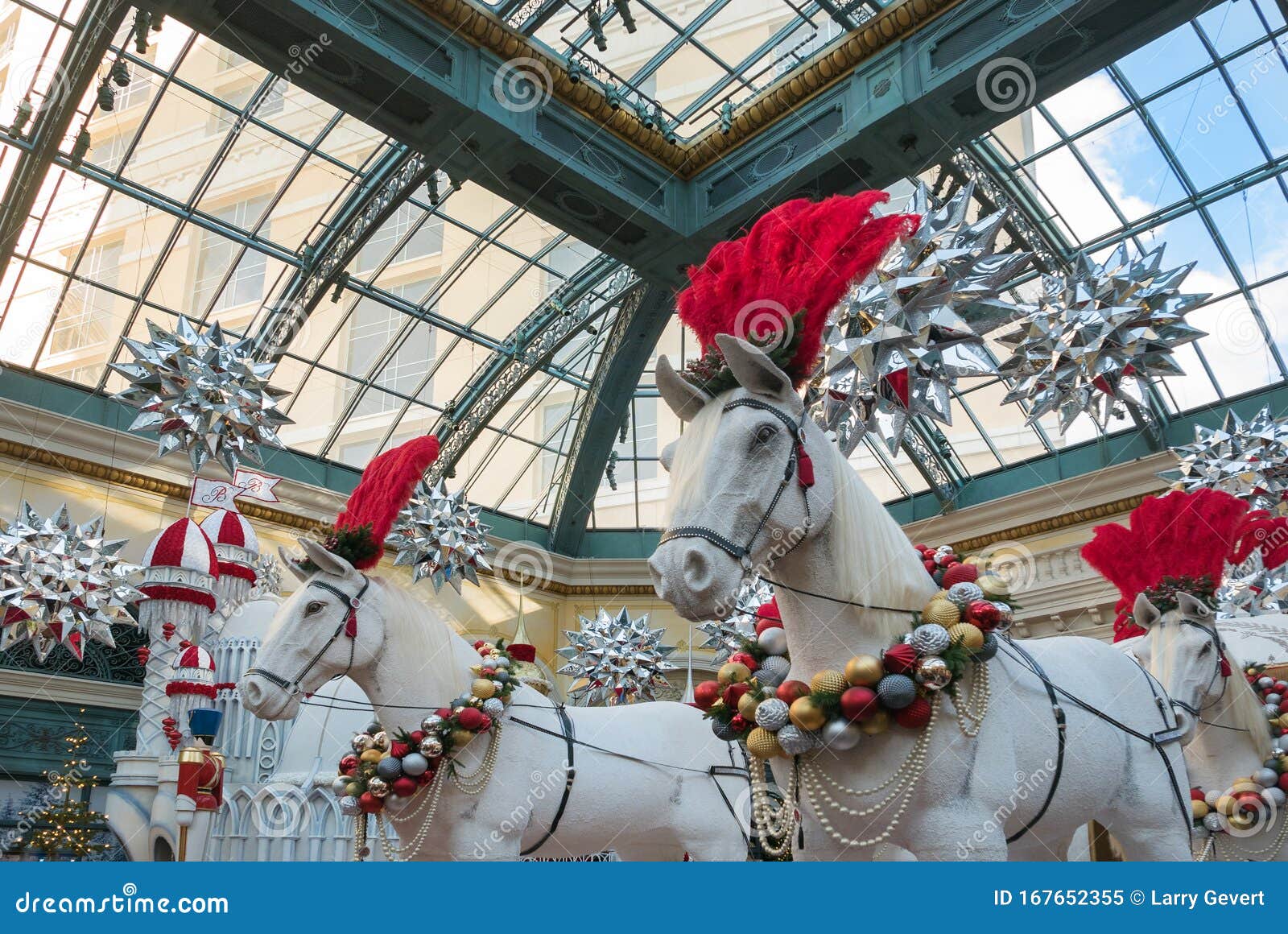 Christmas Holiday Display at the Bellagio Conservatory Editorial Image