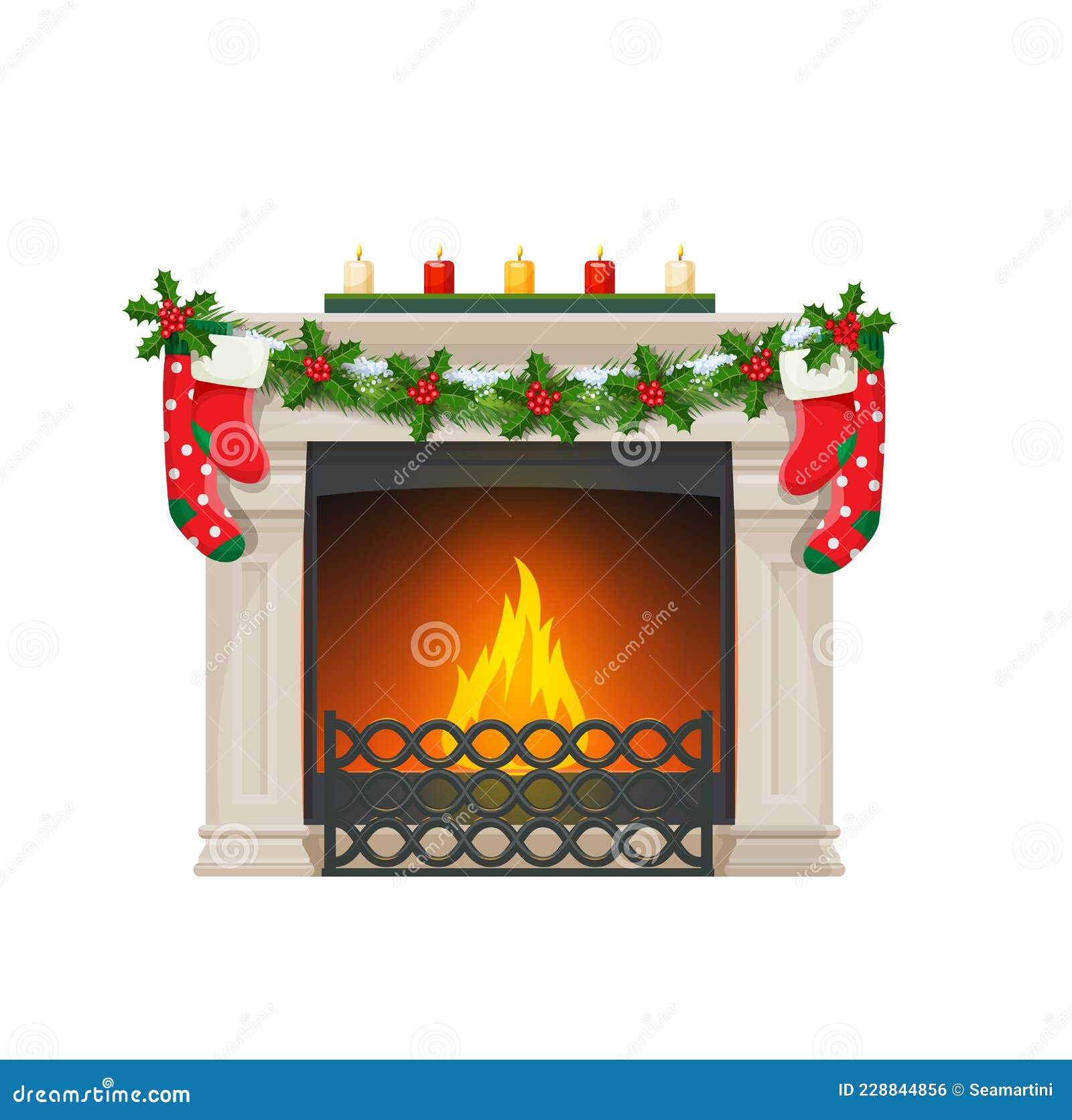Christmas Fireplace with Socks, Home Fire Place Stock Vector - Illustration of cartoon, candle: 228844856 Christmas Fireplace with Socks, Home Fire Place Stock Vector - Illustration of cartoon, candle: 228844856