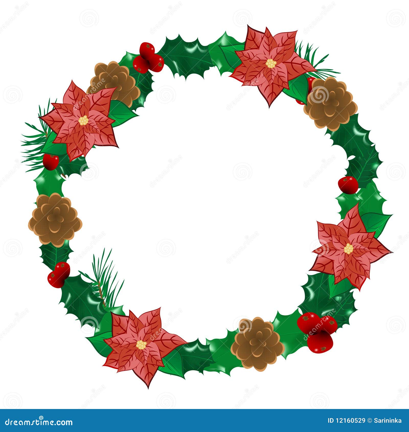 Christmas flower stock vector. Illustration of year, abstract 12160529