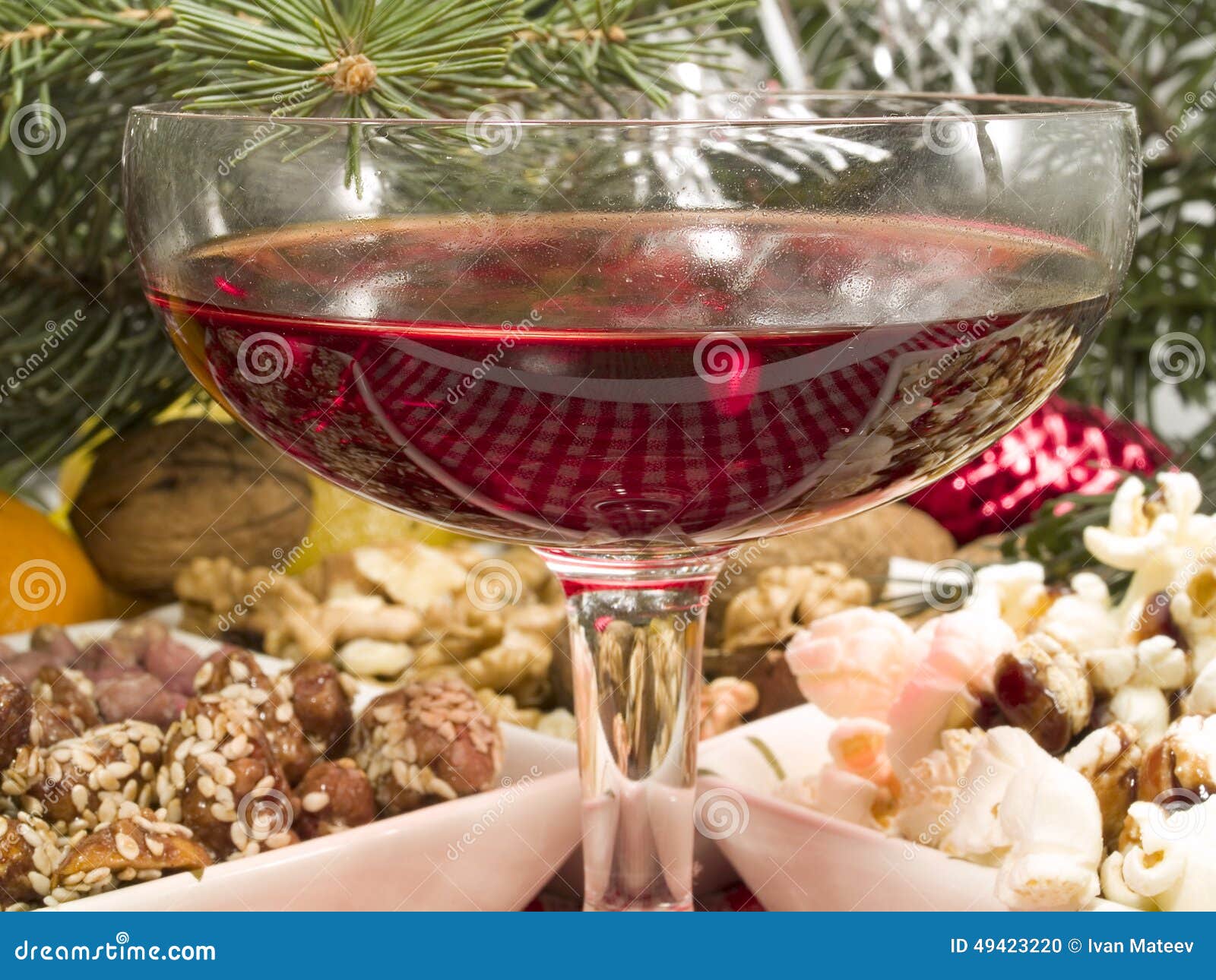 Christmas Food and Drink stock photo. Image of macro 49423220
