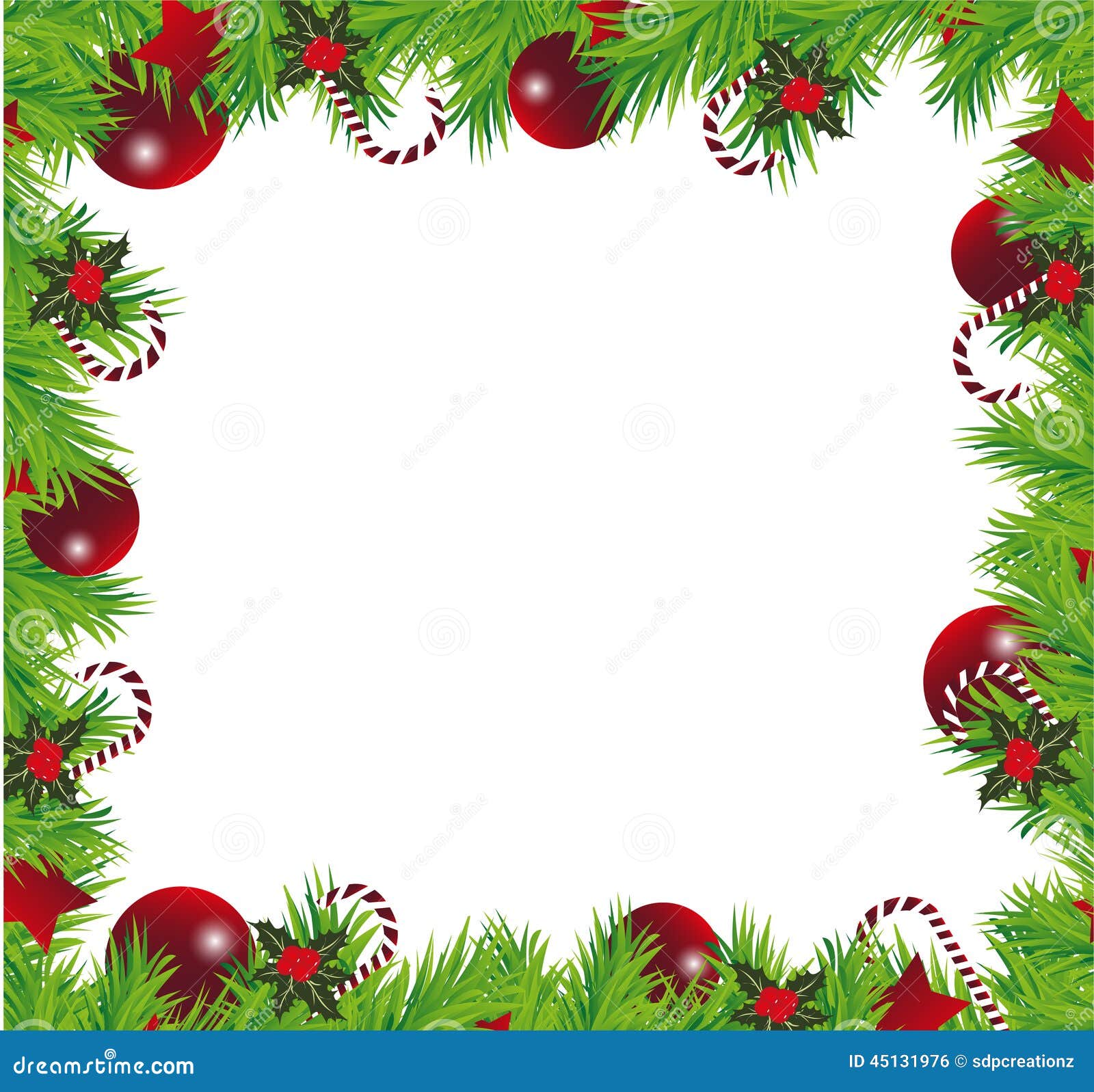 Christmas Frame stock illustration. Illustration of 