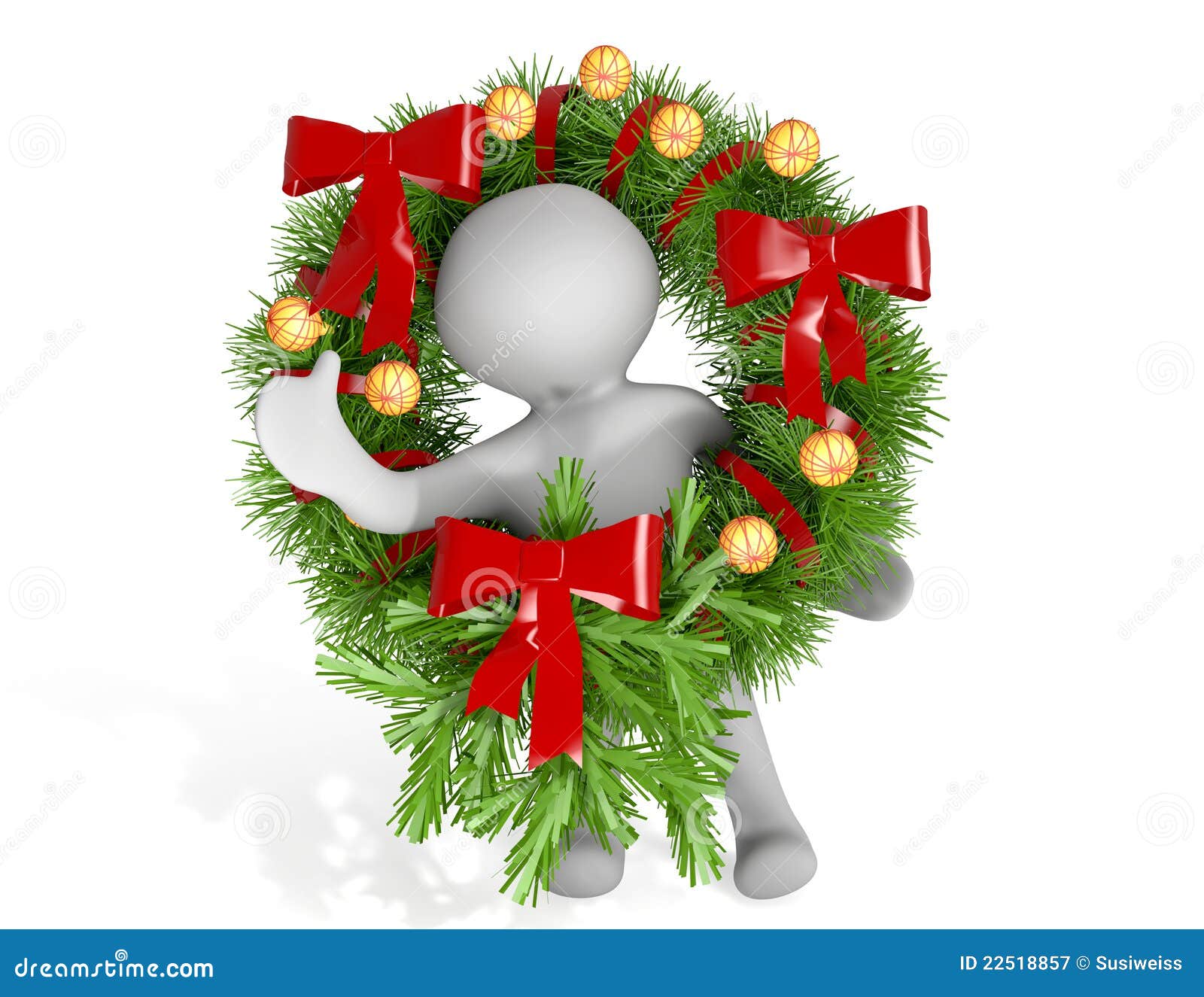 Christmas garland stock illustration. Illustration of christmas - 22518857