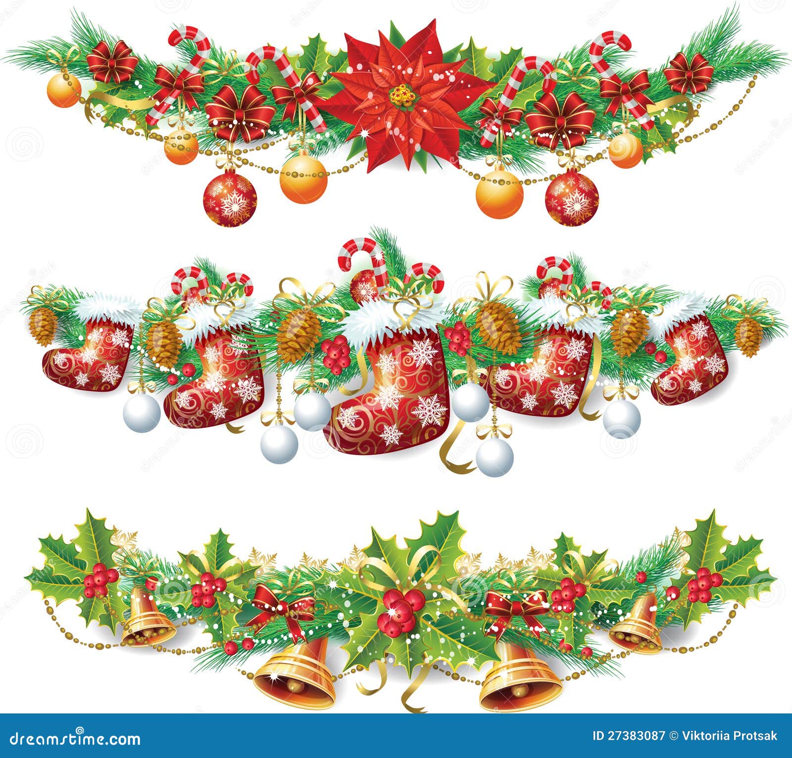 Christmas Garland Royalty Free Stock Photography Image 27383087