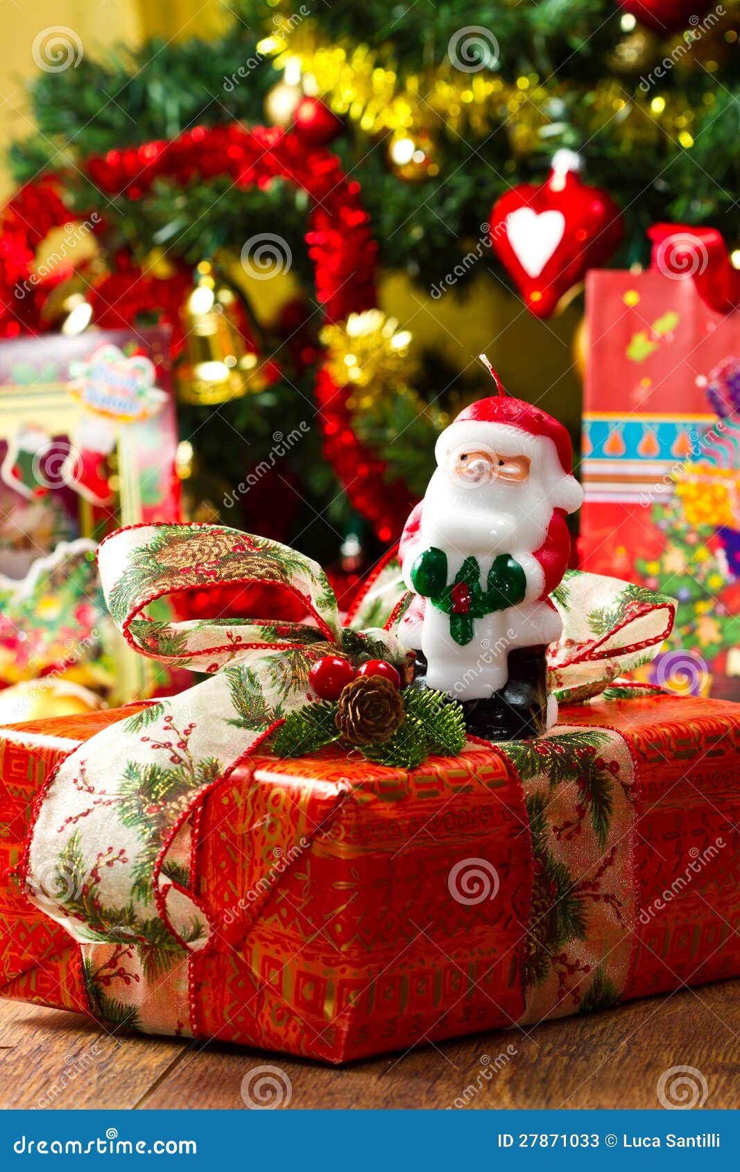 Christmas gift boxes stock image. Image of merry, lights 27871033