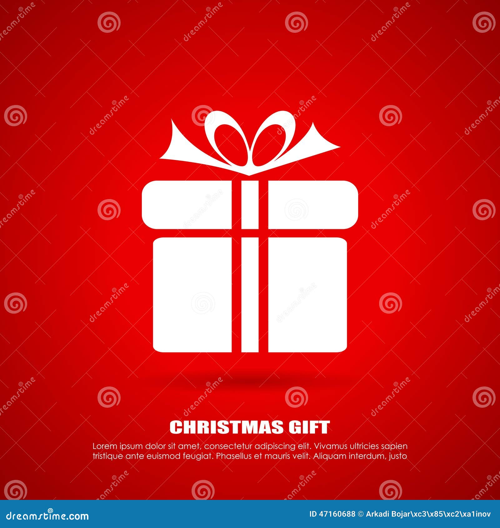 Christmas gift icon stock vector. Illustration of poster - 47160688