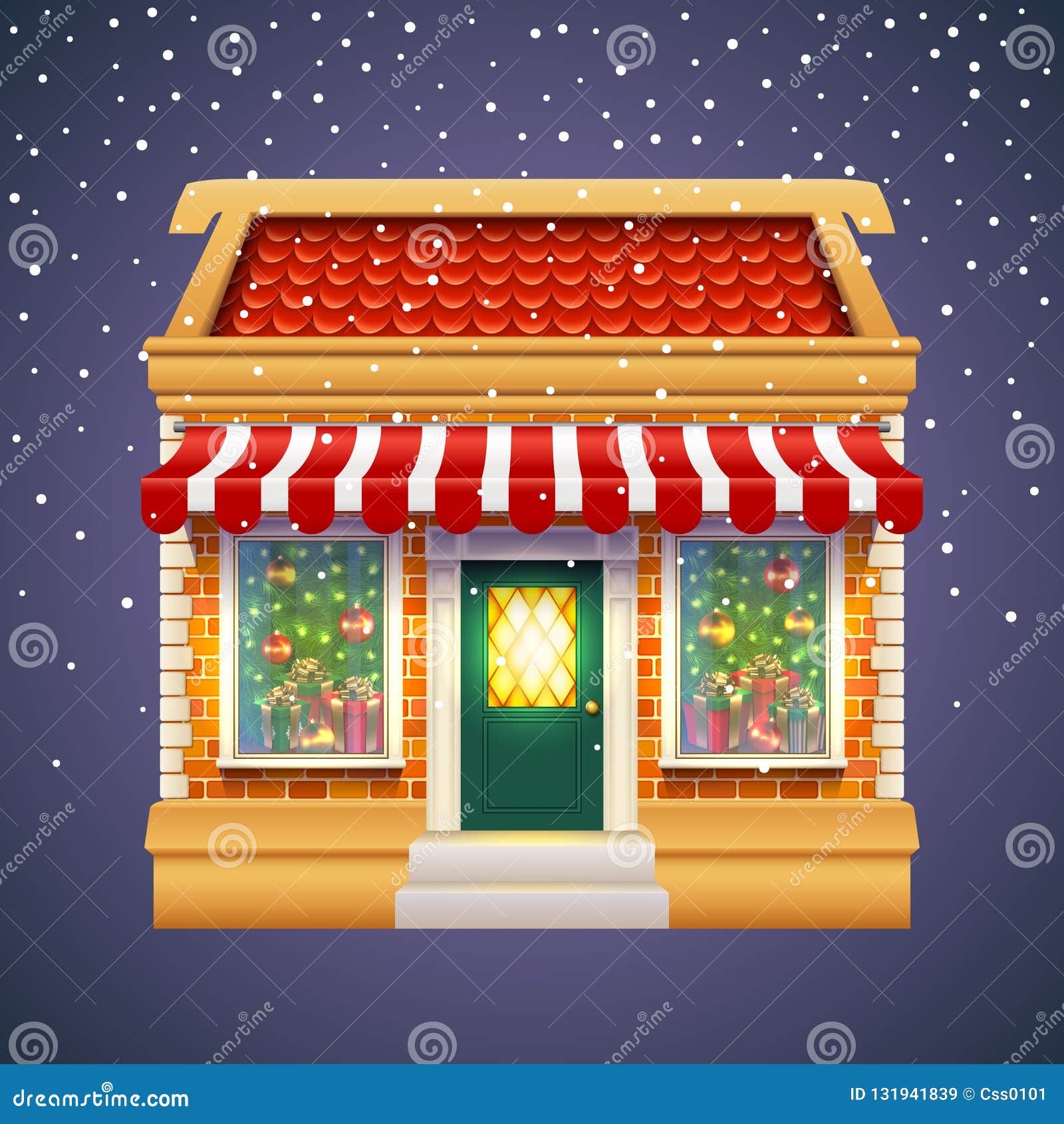 Download Christmas Gift Presents Shop Store. Holiday Market Stock ...