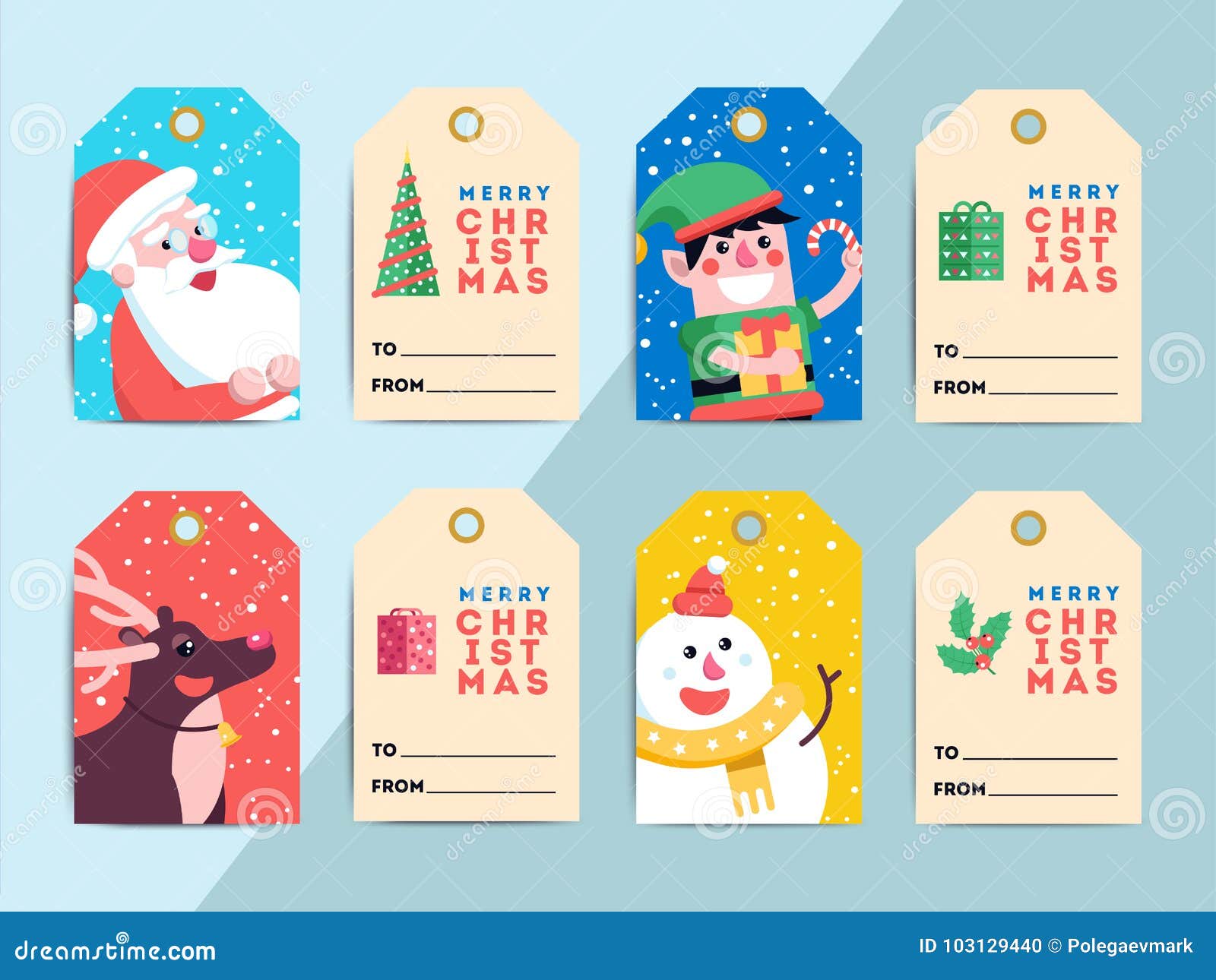 Printable Christmas Tags Template