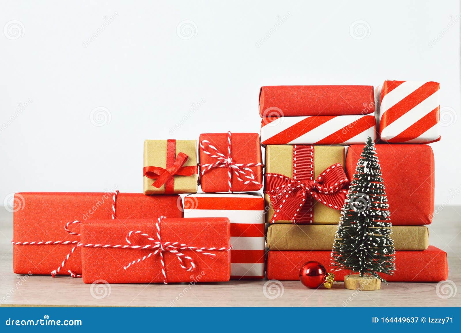Christmas Gifts. Pile of Wrapped Christmas Presents Stock Image Image of holiday, packages