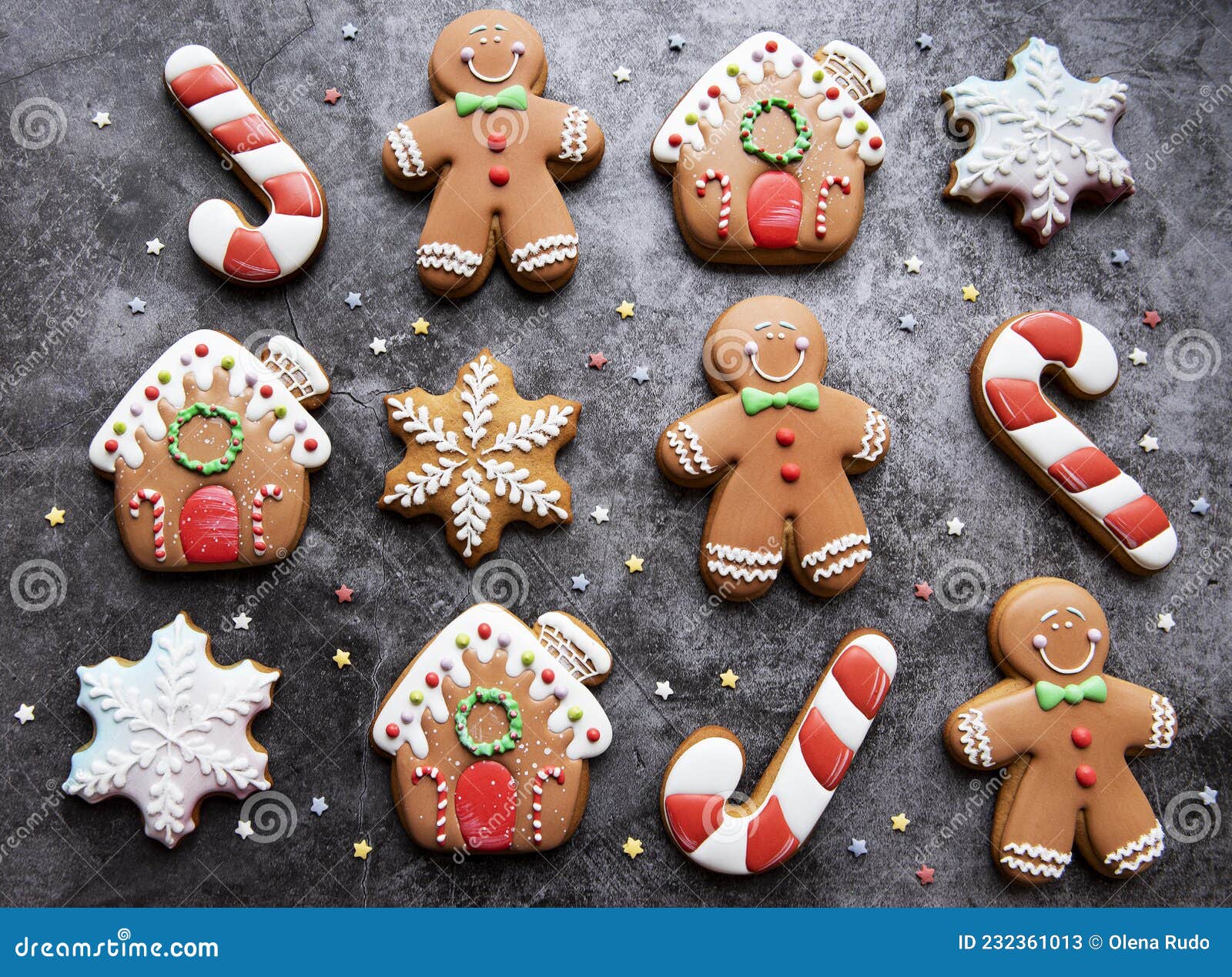 Christmas Gingerbread Cookies on Dark Background Stock Image - Image of food, cook: 232361013 Christmas Gingerbread Cookies on Dark Background Stock Image - Image of food, cook: 232361013