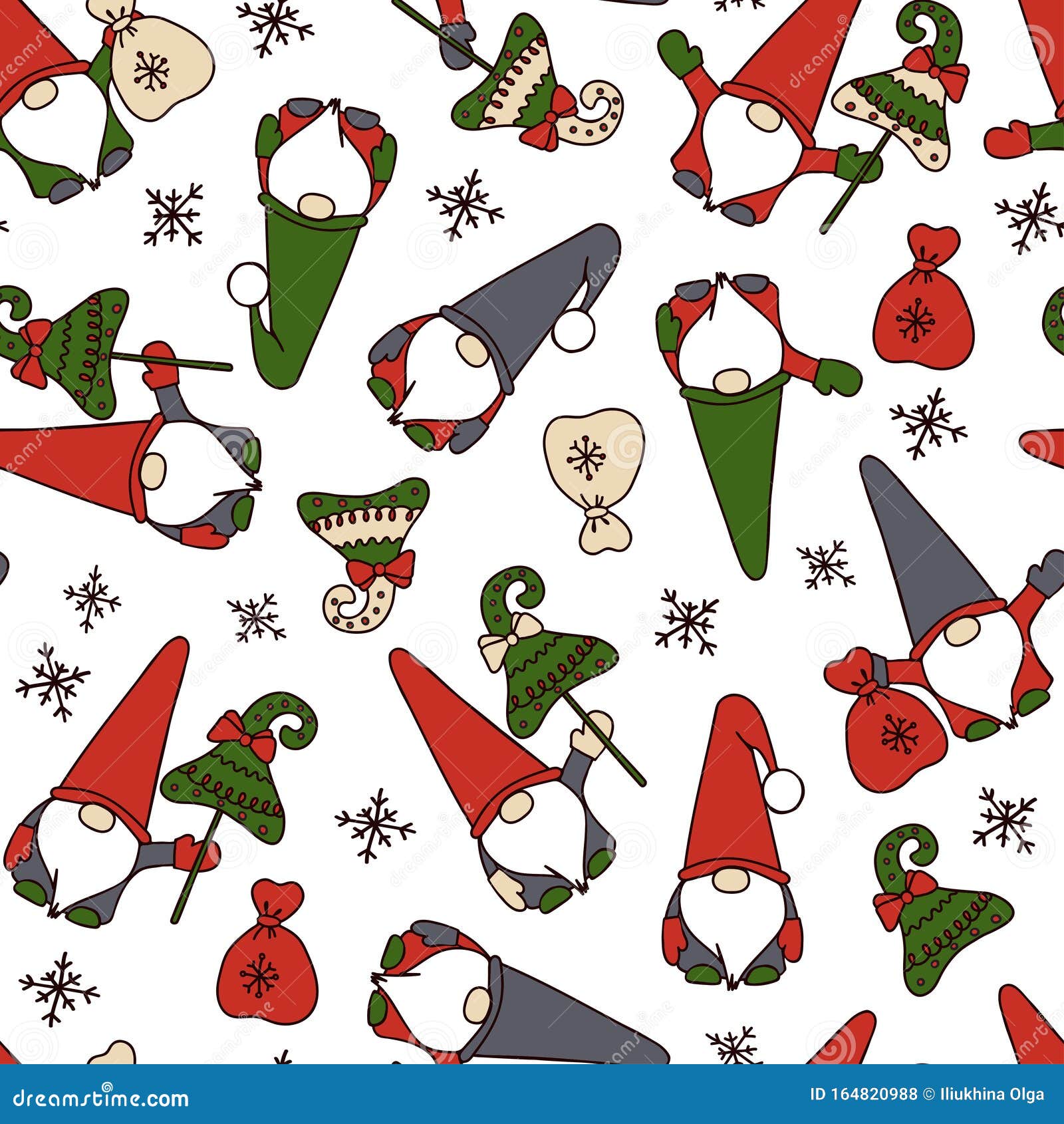Download Christmas Gnomes With Presents Stock Vector - Illustration ...