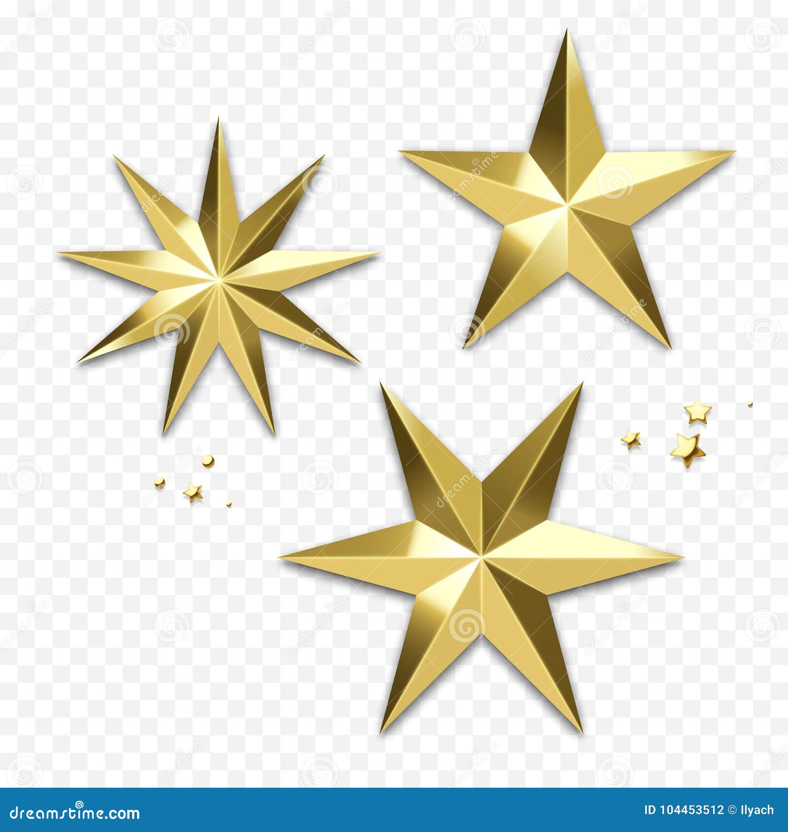 gold christmas star clip art