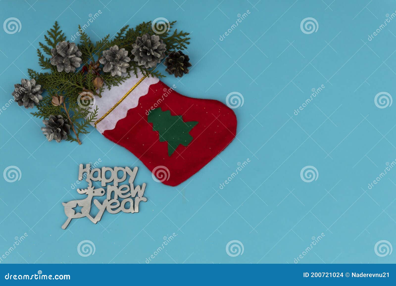 Christmas golf for gifts. stock photo. Image of cones - 200721024
