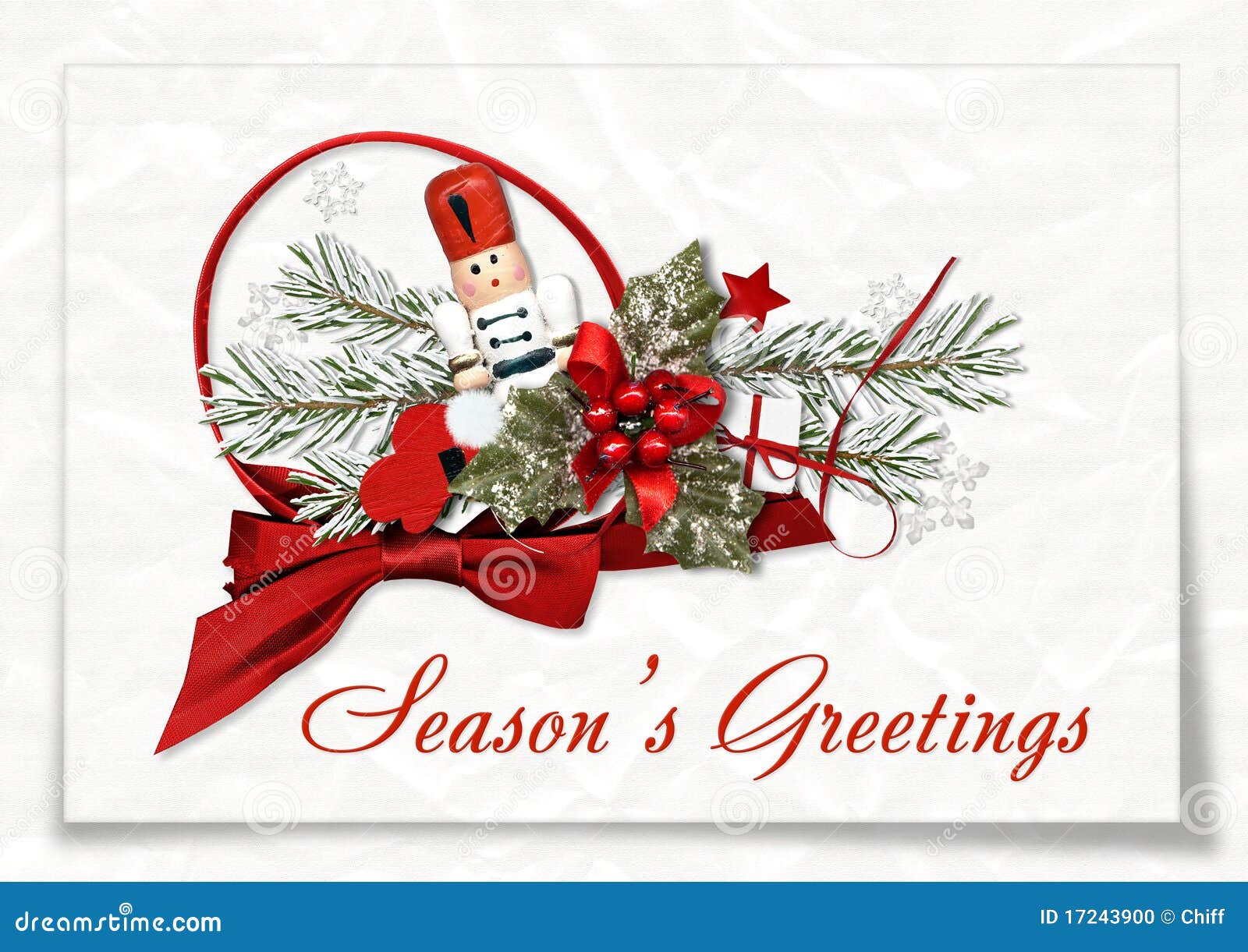 Christmas greeting card stock illustration. Image of 