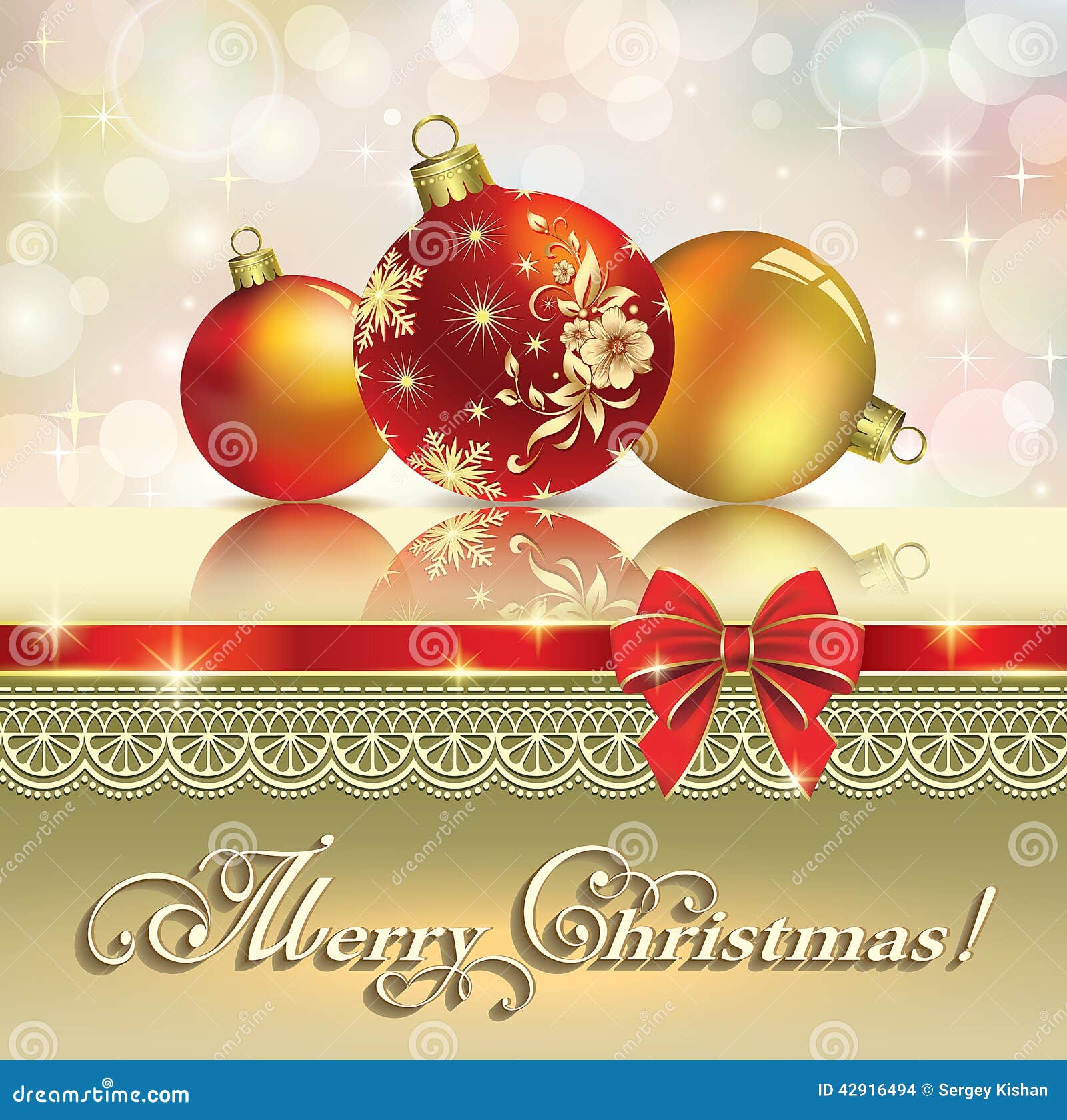 Christmas Greeting Card 2015 Stock Vector - Image: 42916494