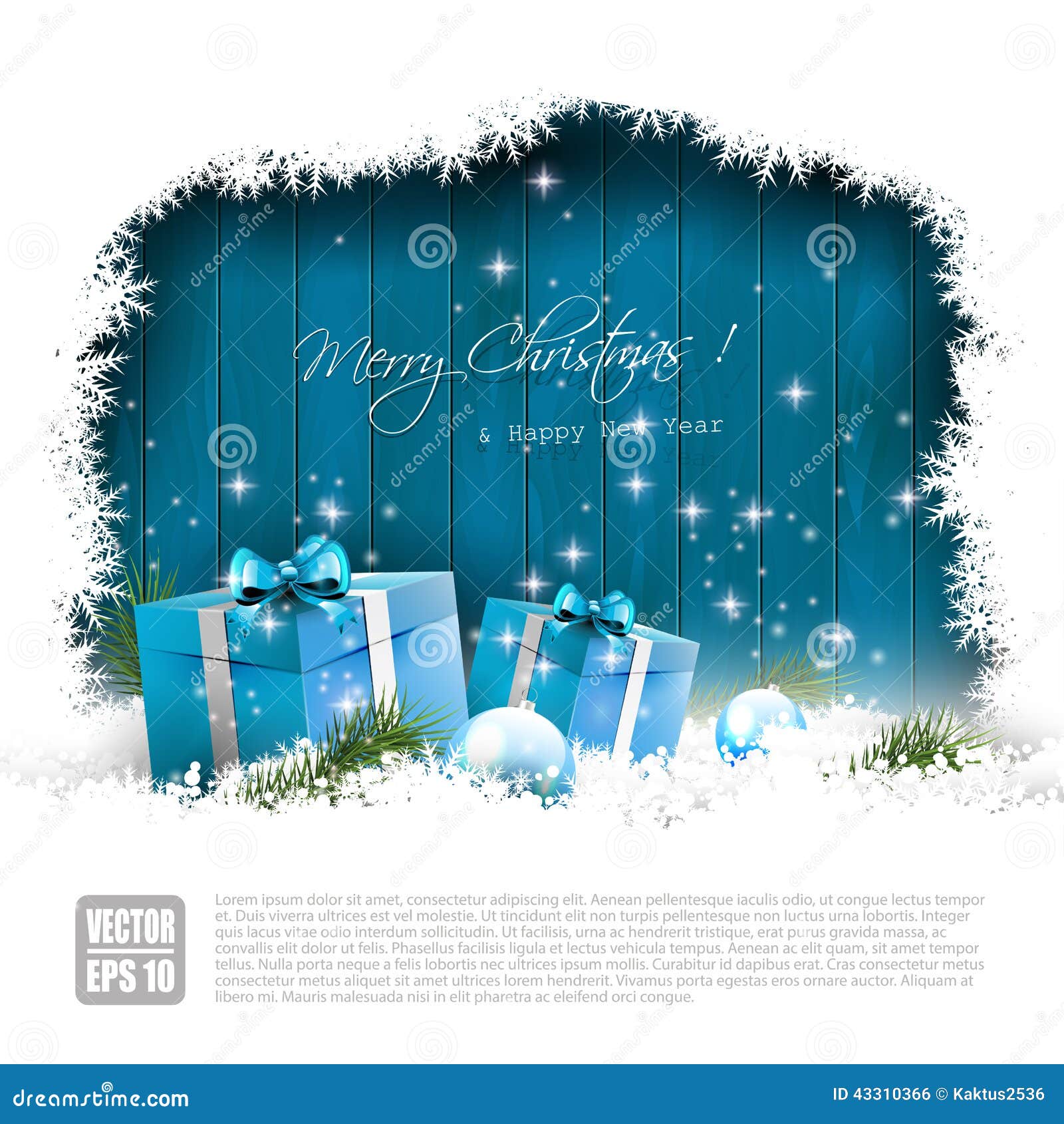 Christmas greeting card stock vector. Illustration of glossy 43310366