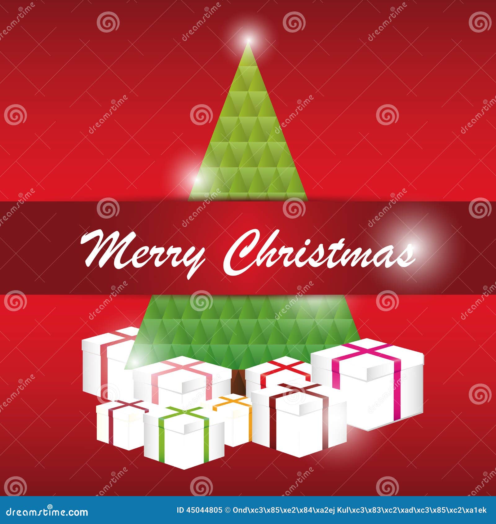 Christmas Greeting Card. Merry Christmas Lettering Stock Vector ...