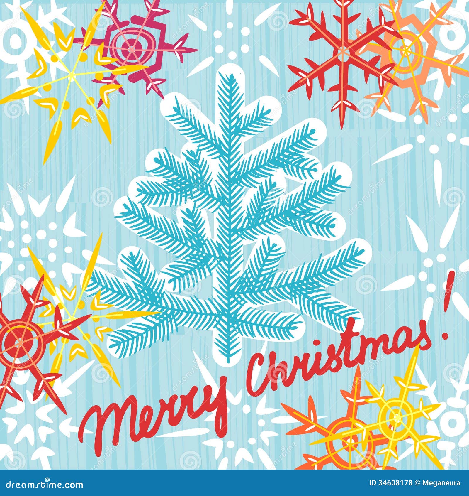 Christmas Greeting Card Postcard Editable Template. EPS 10 