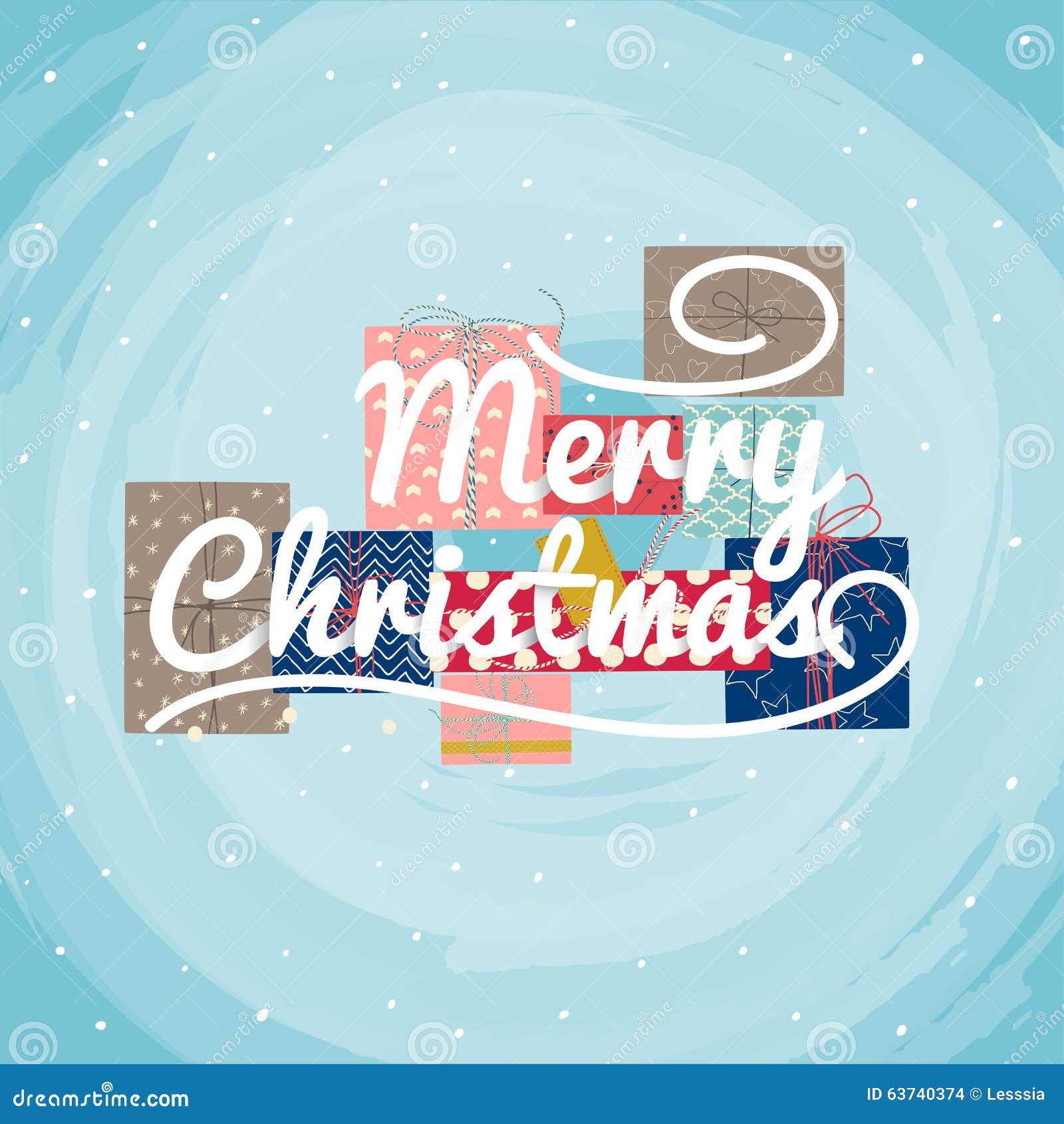 Christmas Greeting Card. Vector Stock Vector - Illustration of open ...