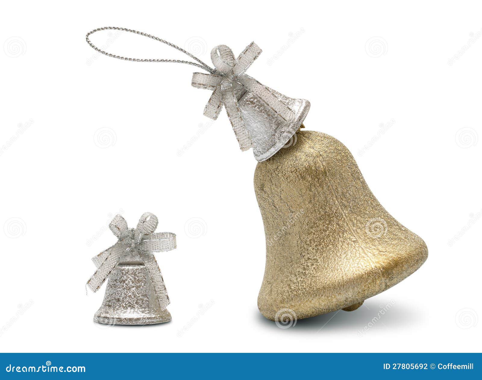 Christmas hand bell stock photo. Image of decoration 27805692