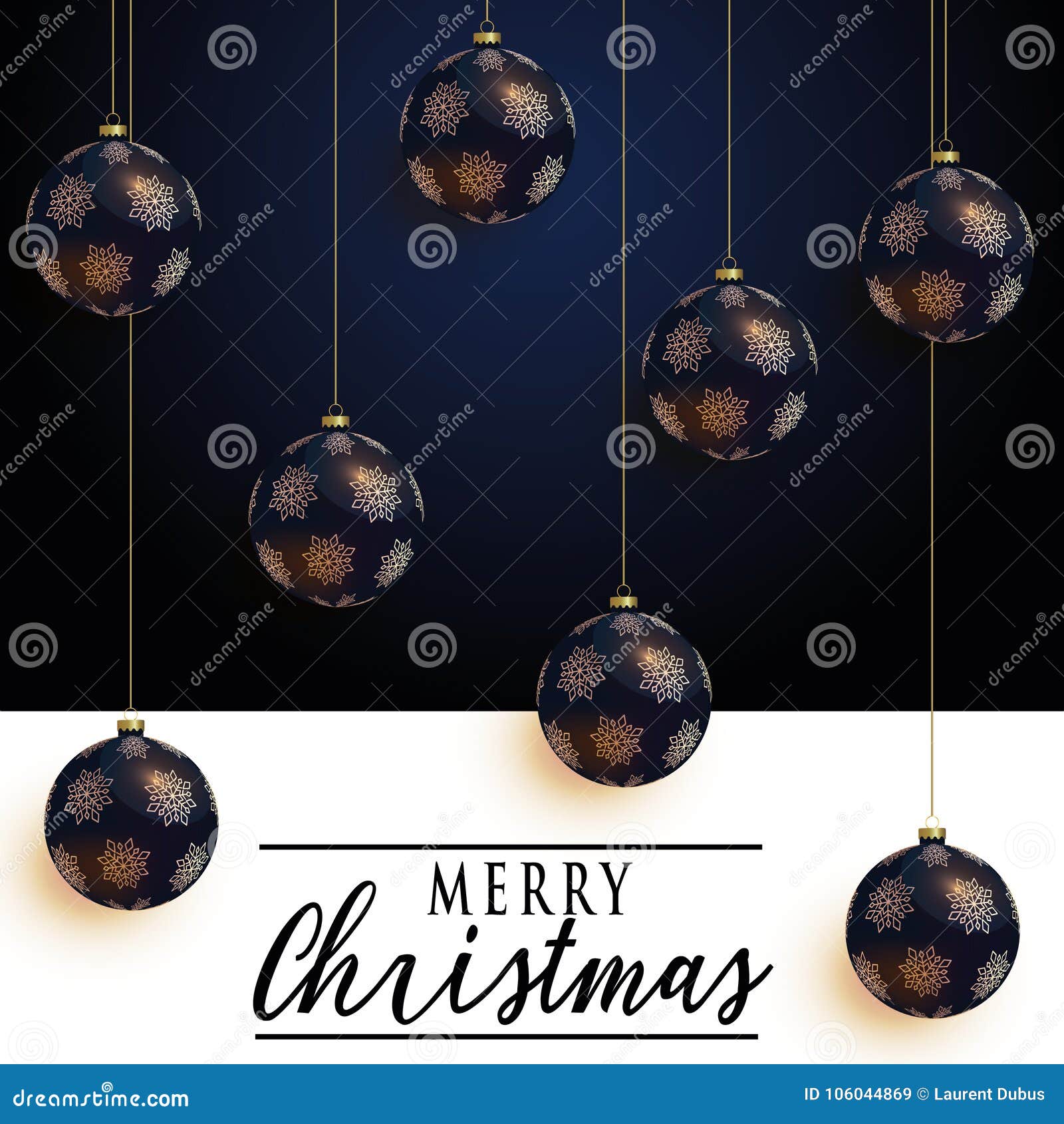 christmas holiday greeting card  in luxe style