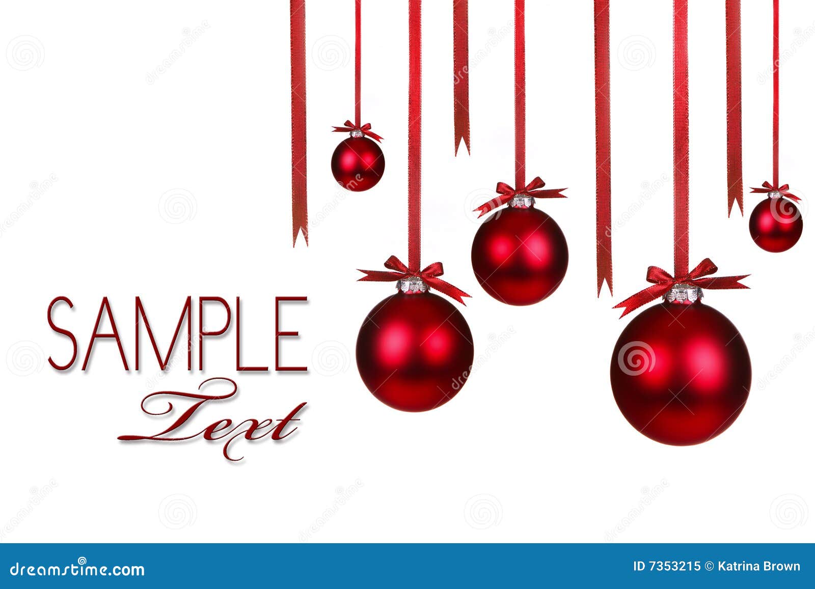 christmas holiday ornaments hanging with bows stock image image of christmas holiday images free