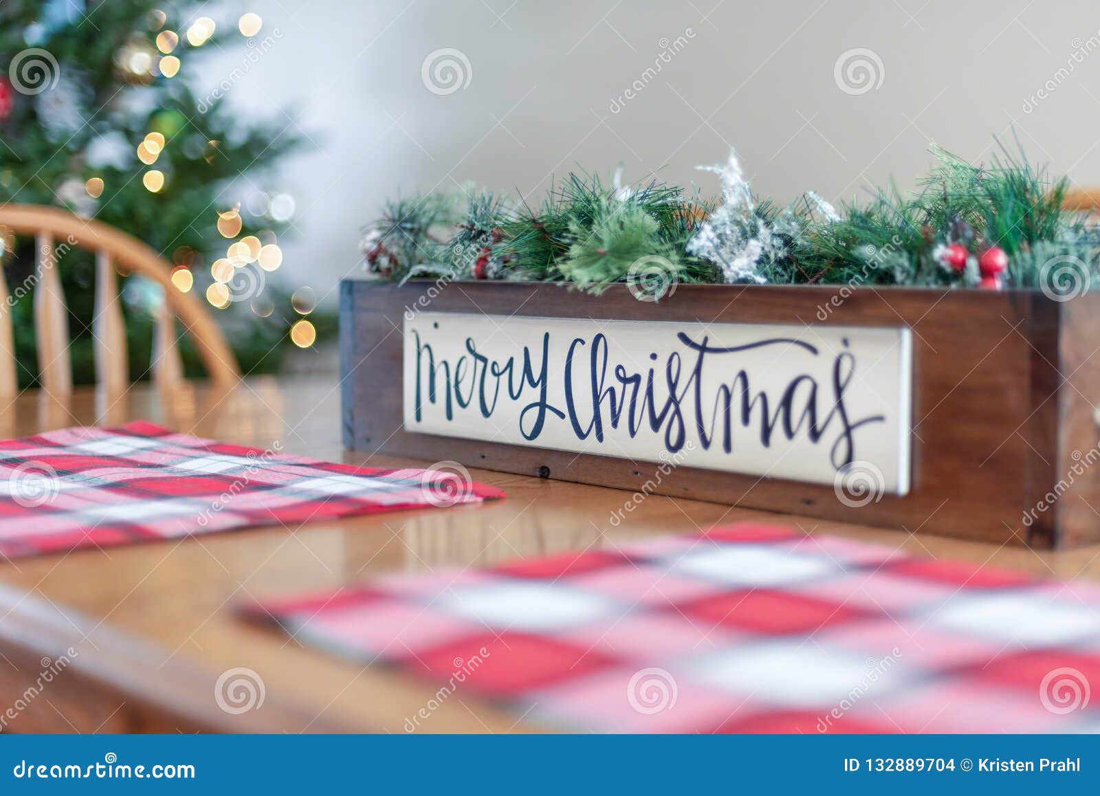 Christmas Holiday Tabletop Decor Stock Photo Image of decoration