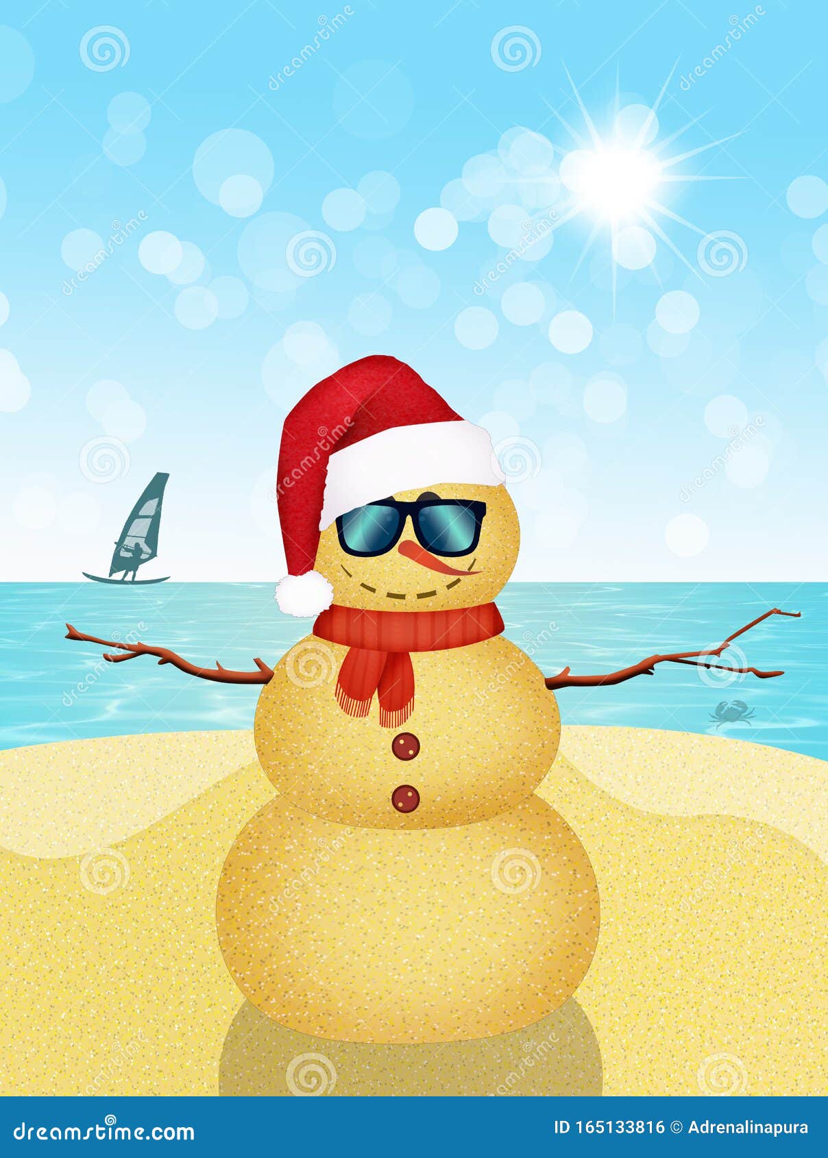 Christmas Holidays at the Seaside Stock Photo - Image of event ...