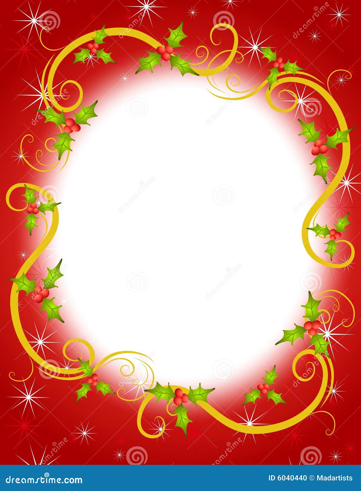 Vector silhouette christmas wreath frame or border - Stock Illustration  [45174417] - PIXTA