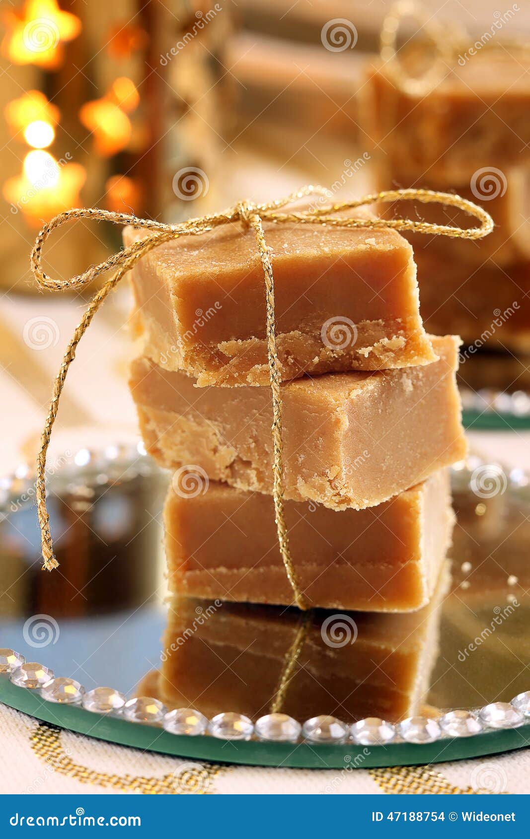 Christmas Homemade Fudge on the Table Stock Photo Image of cooking