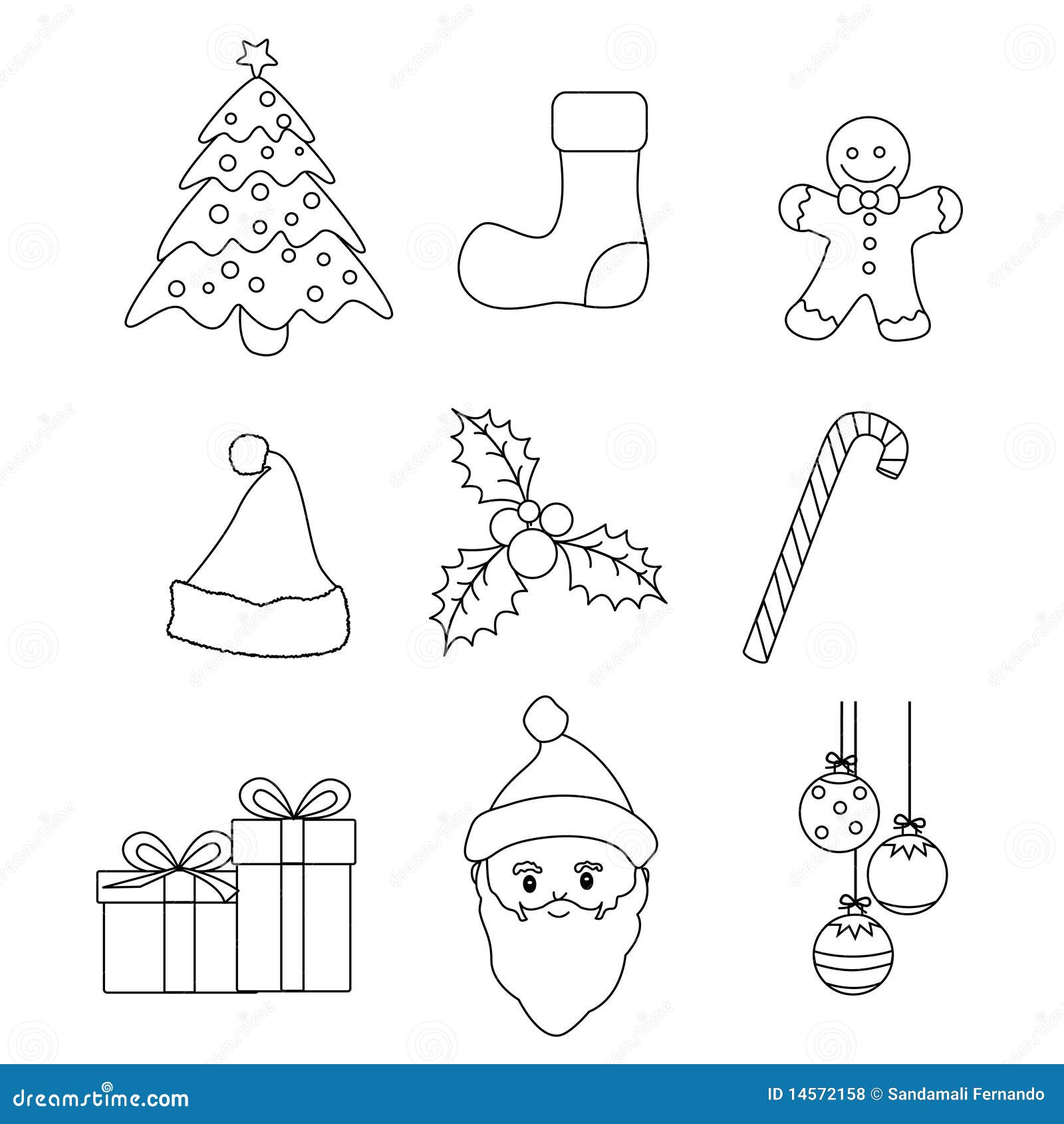 Christmas icons vector stock vector. Image of collection 