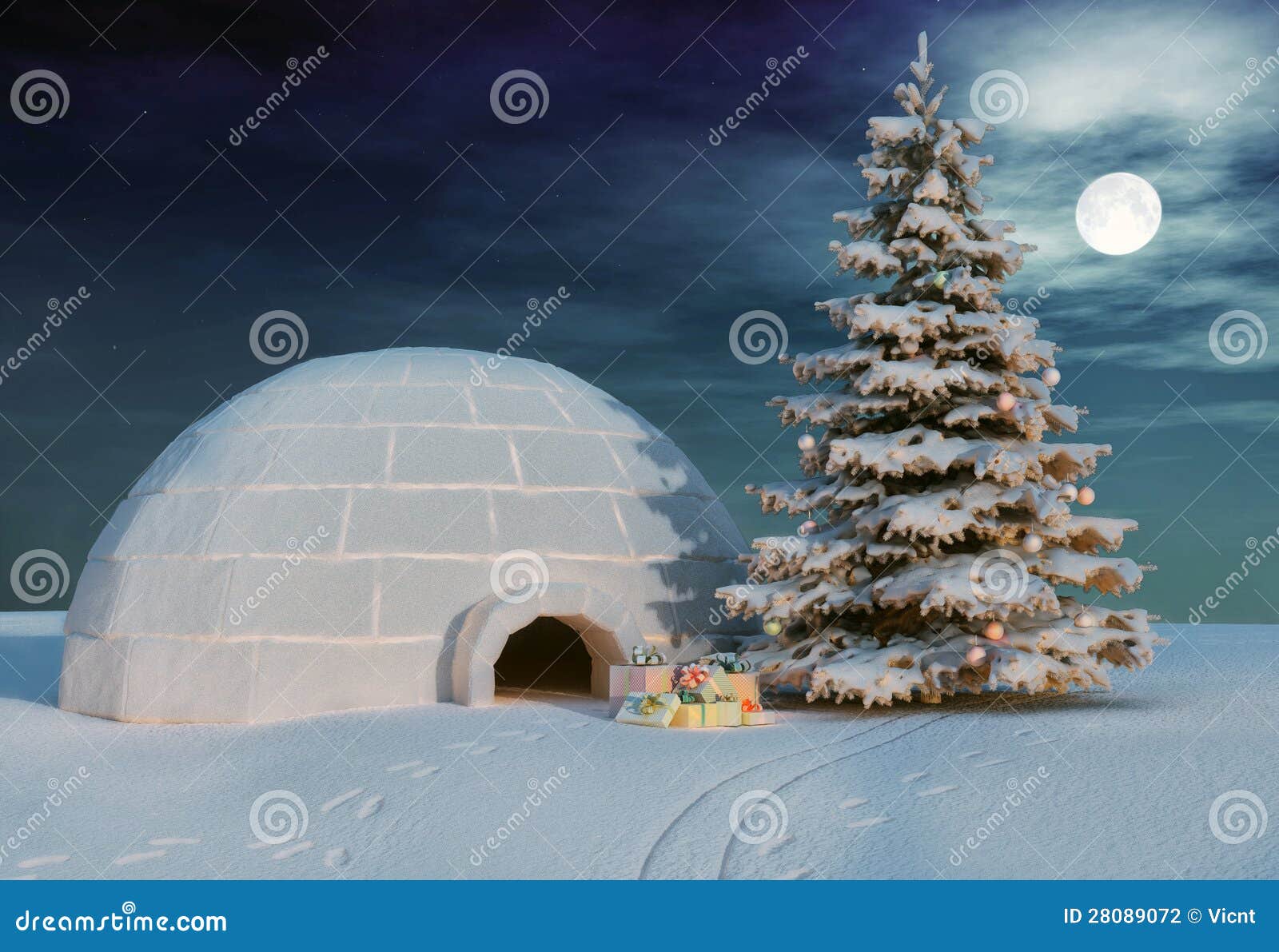 Christmas Iglo Stock Photography Image 28089072
