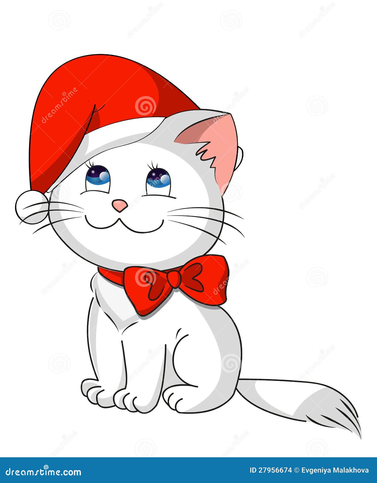 Download Christmas kitty stock vector. Illustration of kitten ...